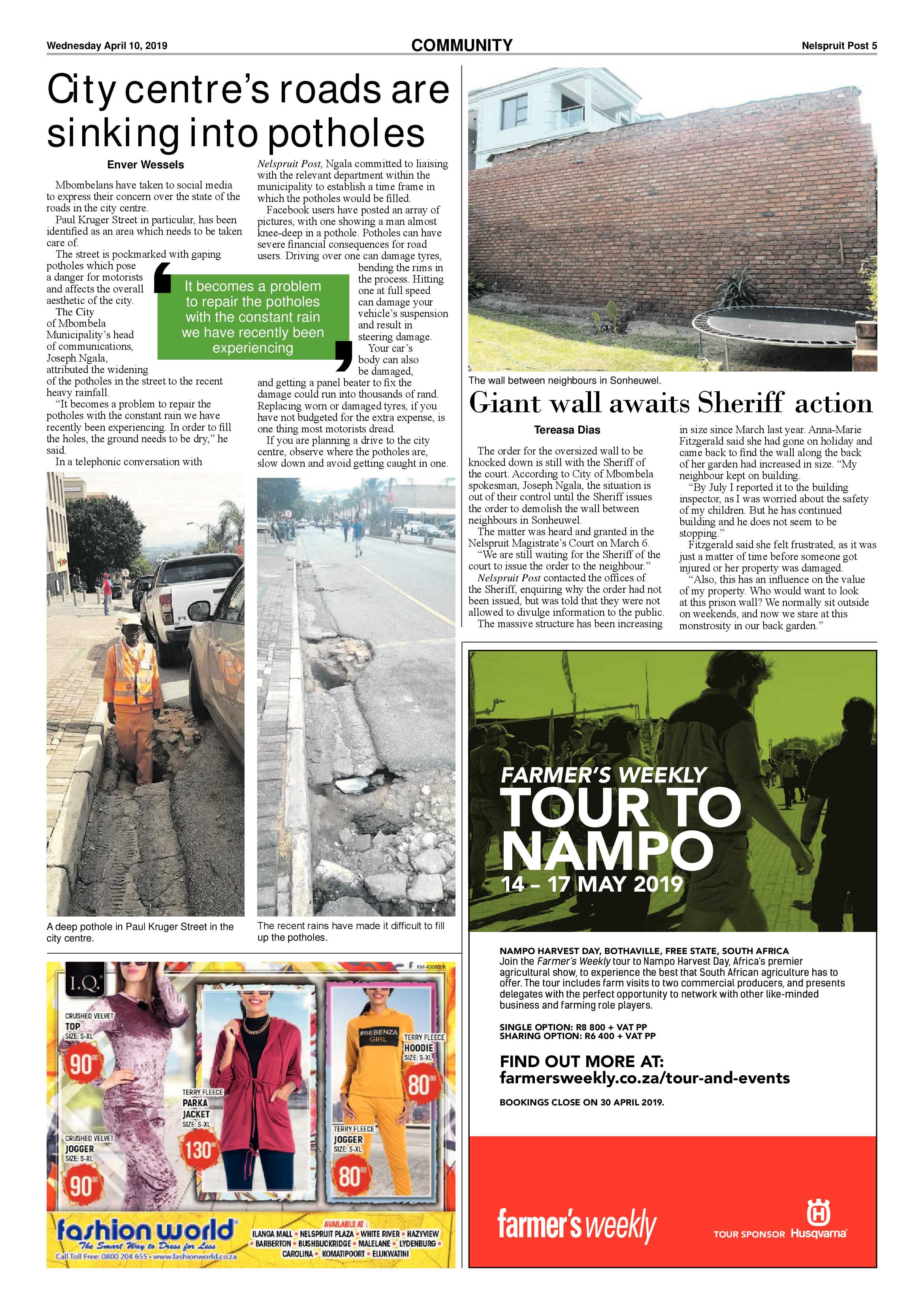 Nelspruit Post 10 April 2019 page 5