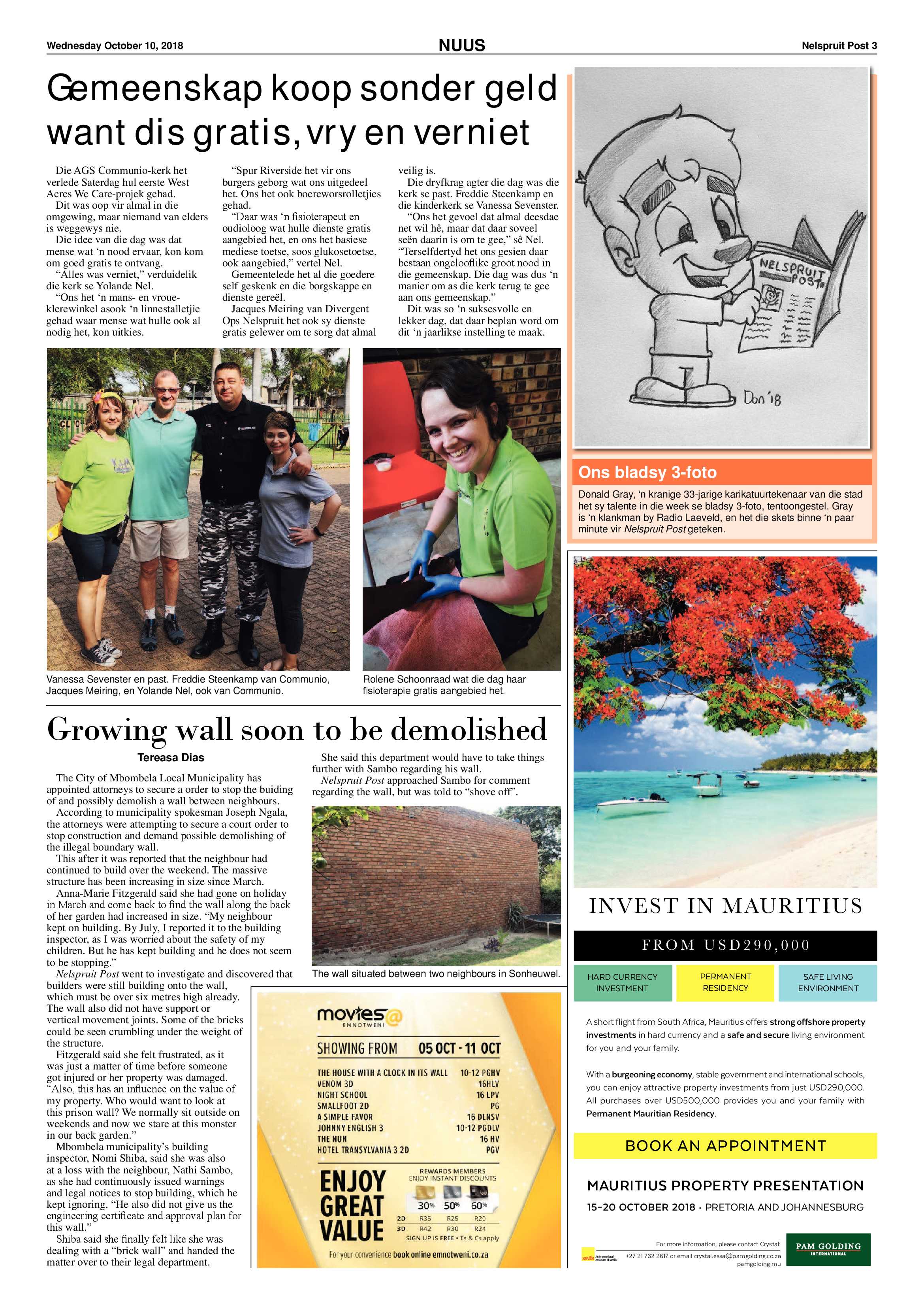 Nelspruit Post 10 October 2018 page 3