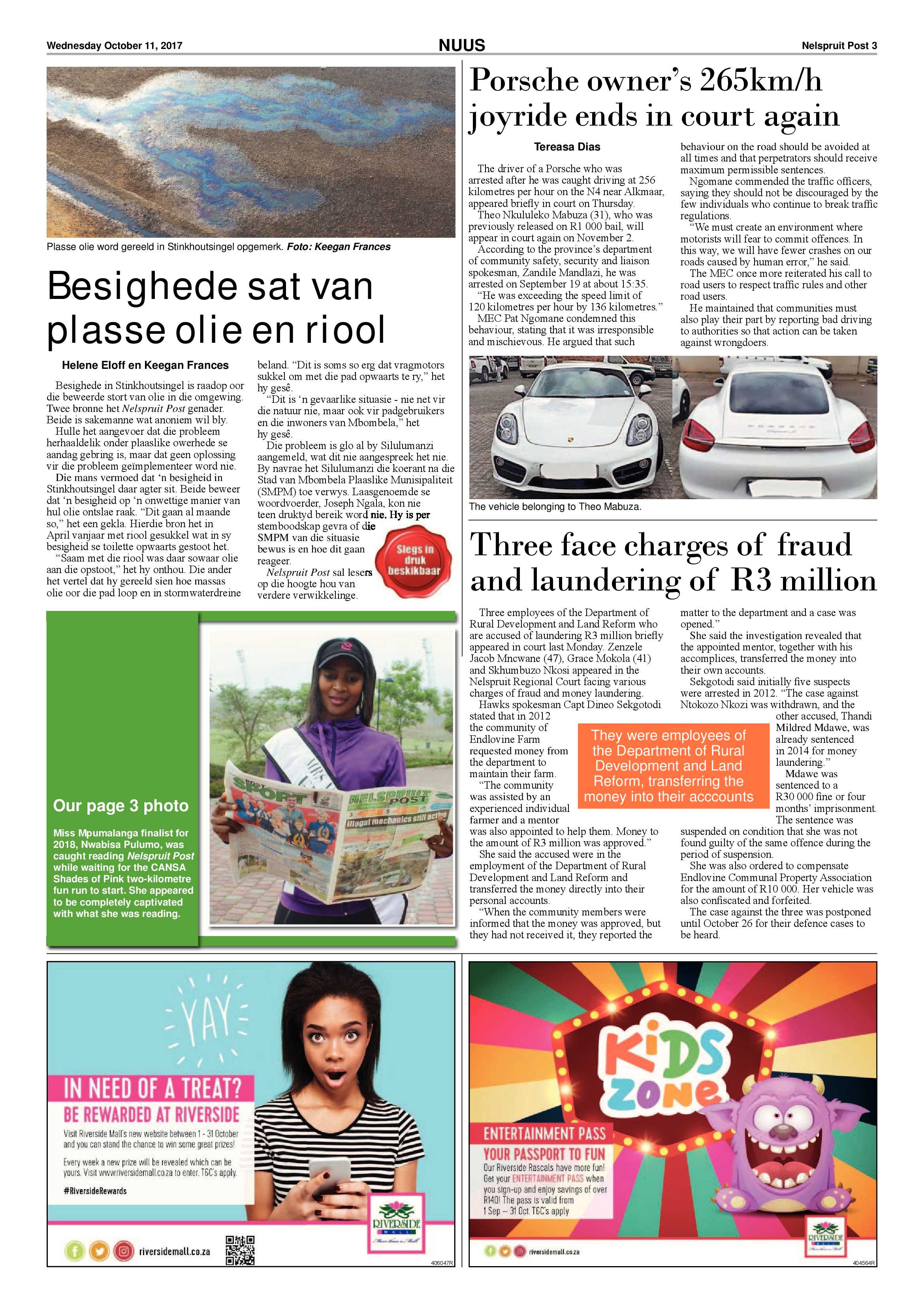Nelspruit Post 11 October 2017 page 3