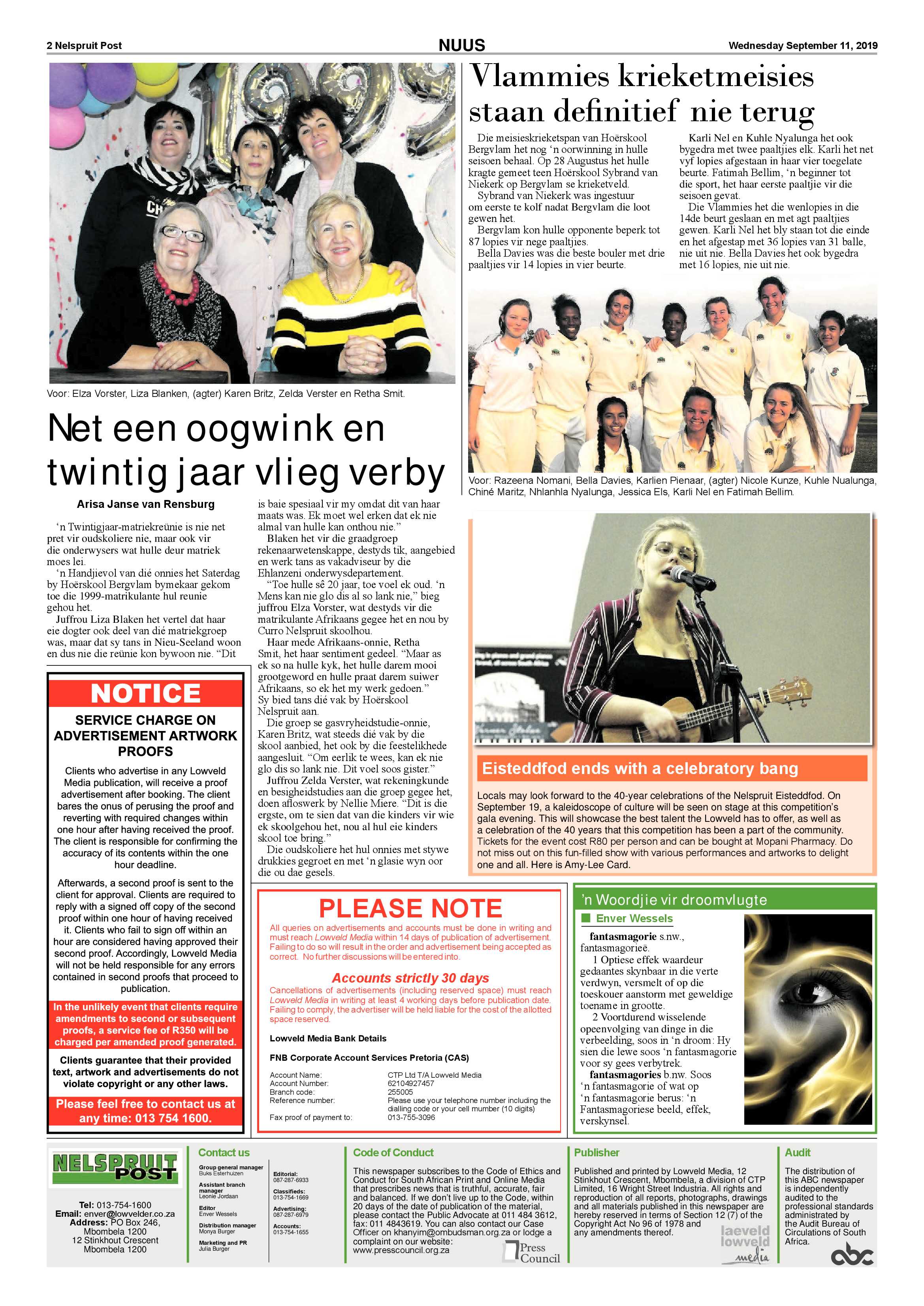 Nelspruit Post 11 September 2019 page 2