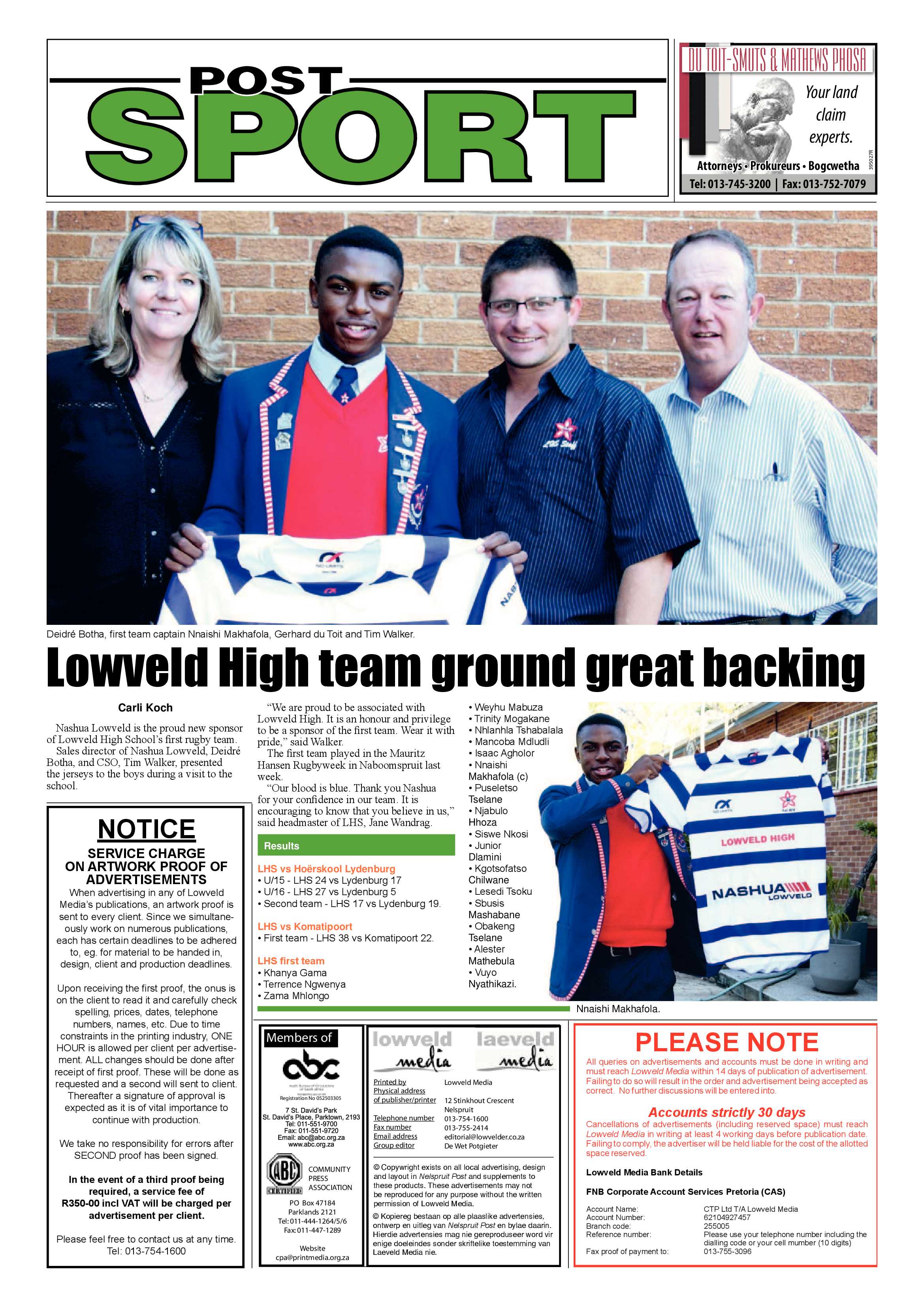 Nelspruit Post 12 April 2017 page 8