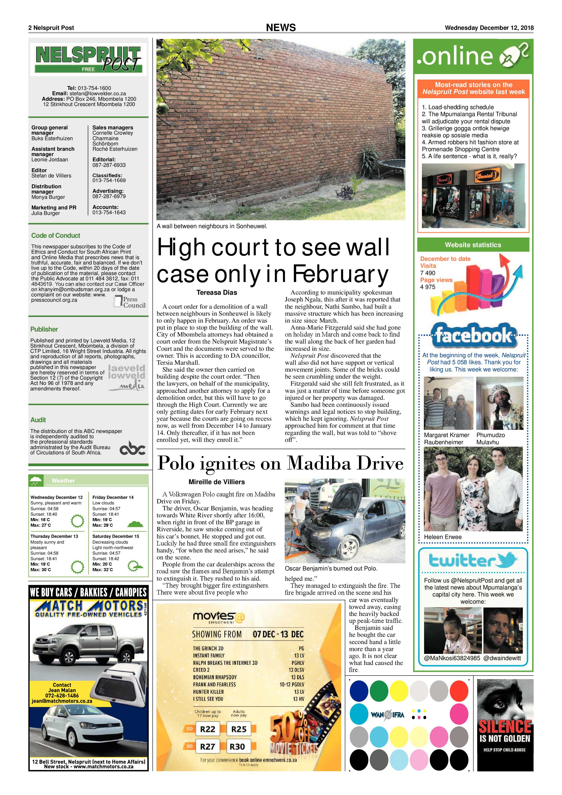 Nelspruit Post 12 December 2018 page 2