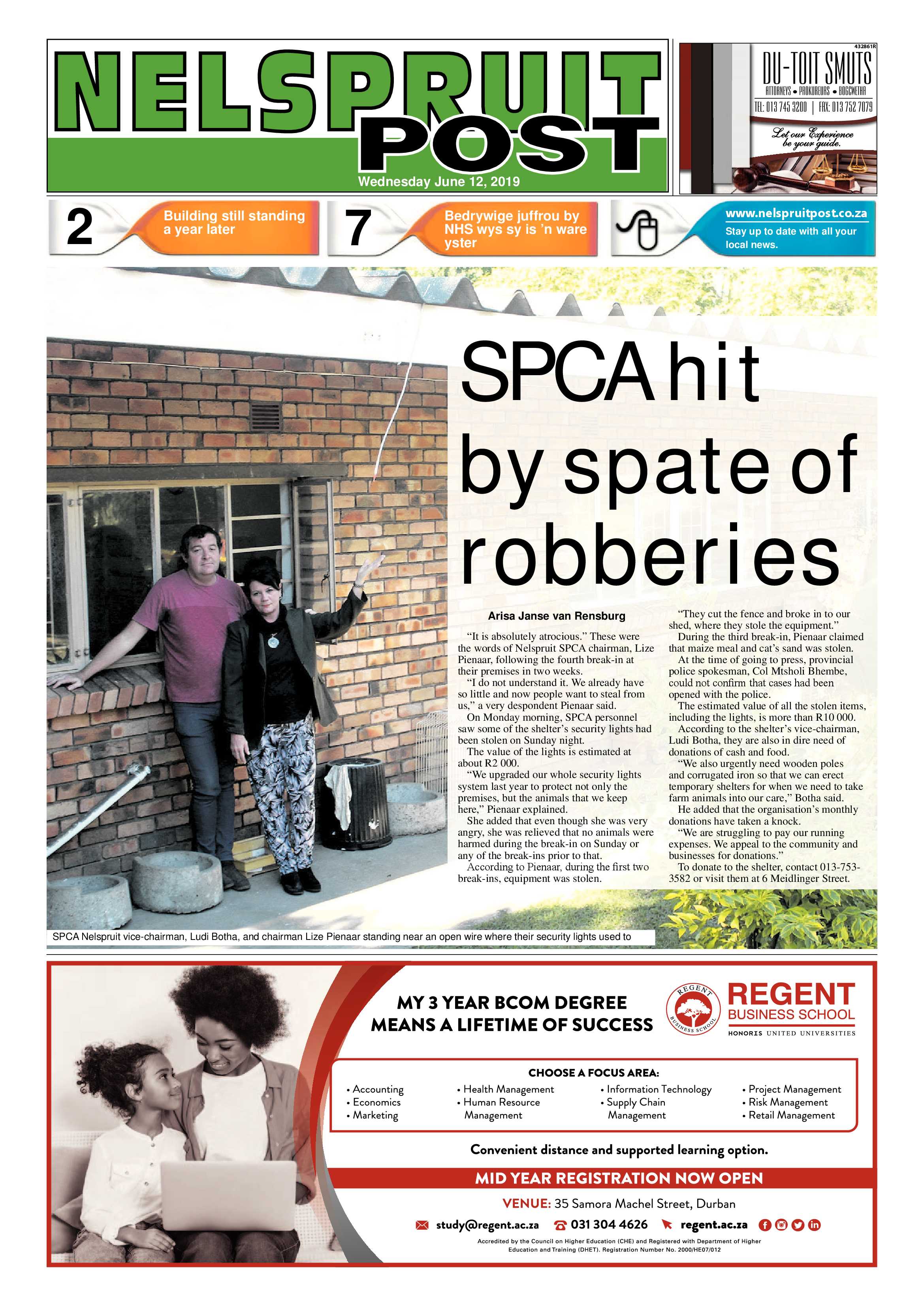 Nelspruit Post 12 June 2019 page 1