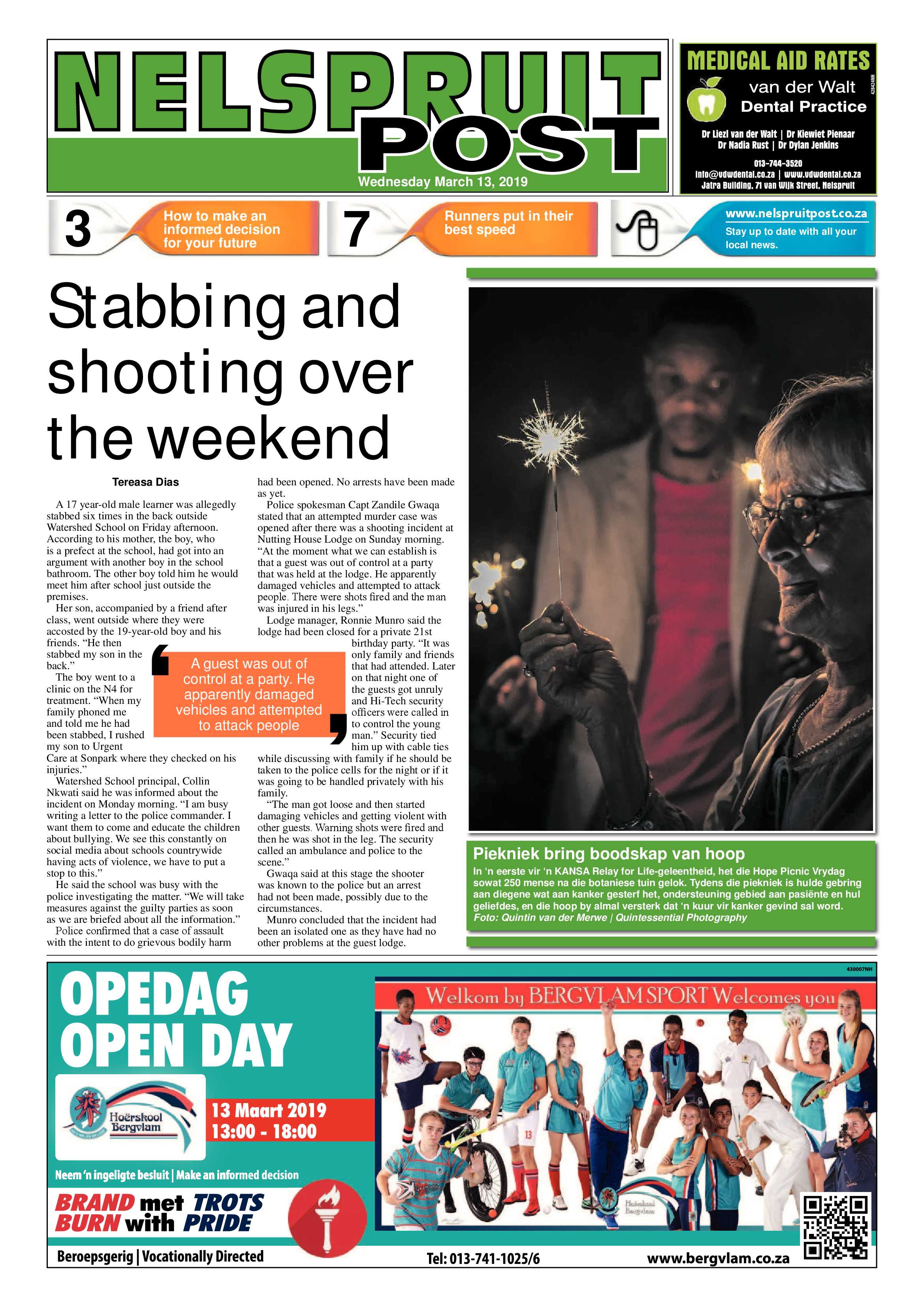 Nelspruit Post 12 March 2019 page 1