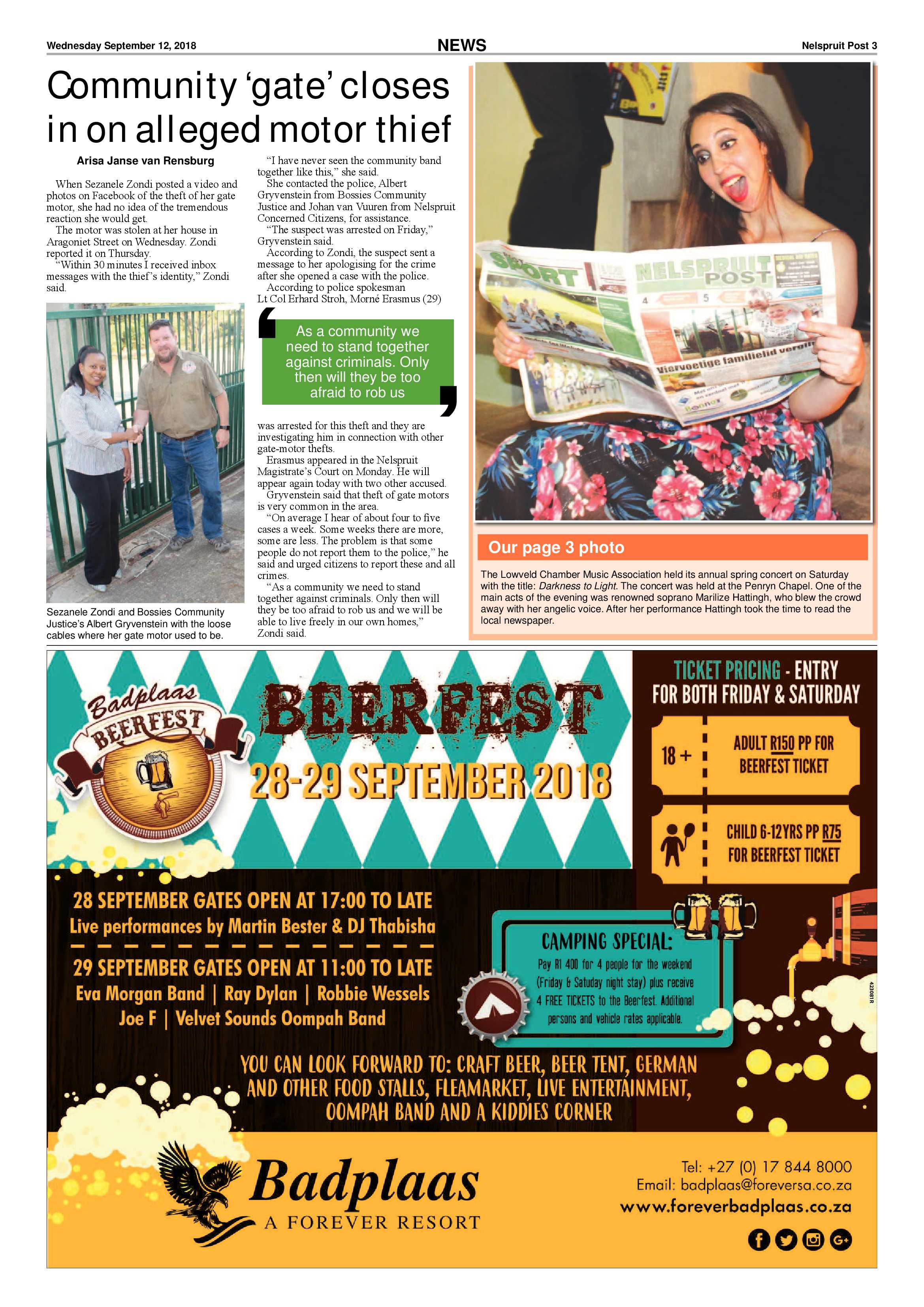 Nelspruit Post 12 September 2018 page 3