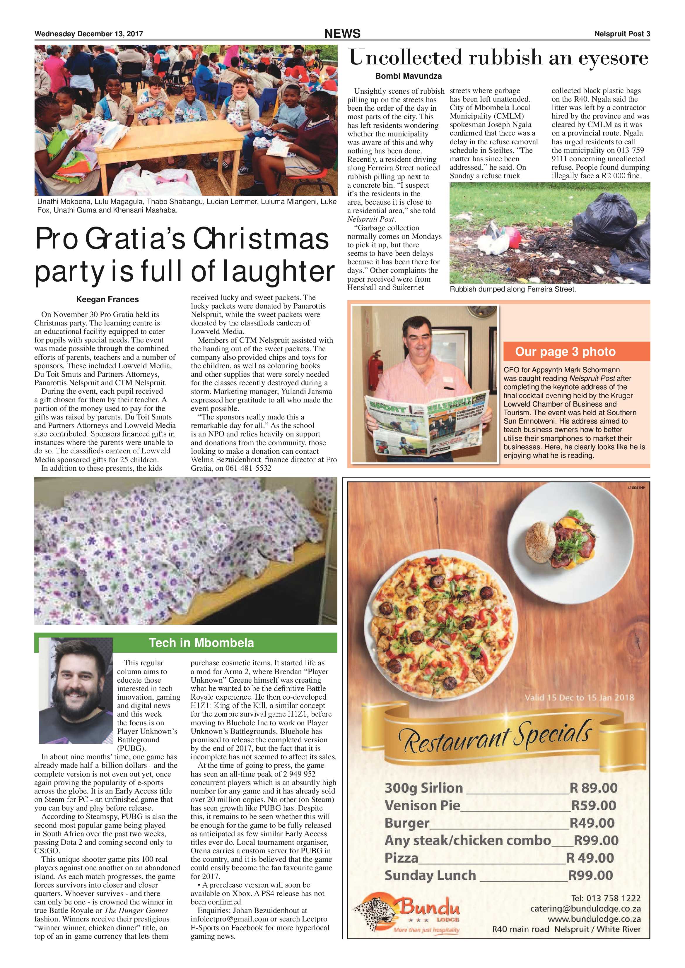 Nelspruit Post 13 December 2017 page 3