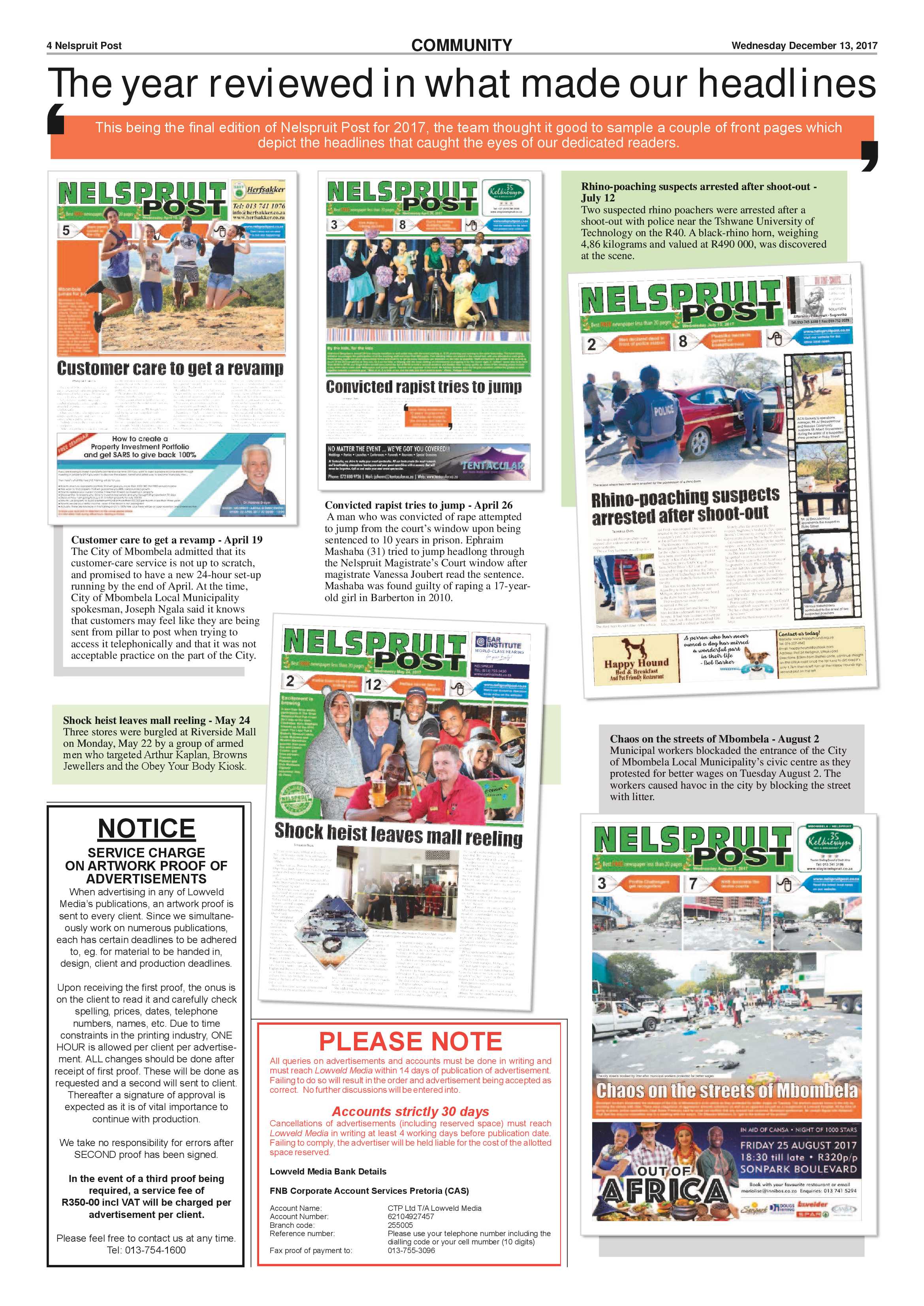 Nelspruit Post 13 December 2017 page 4