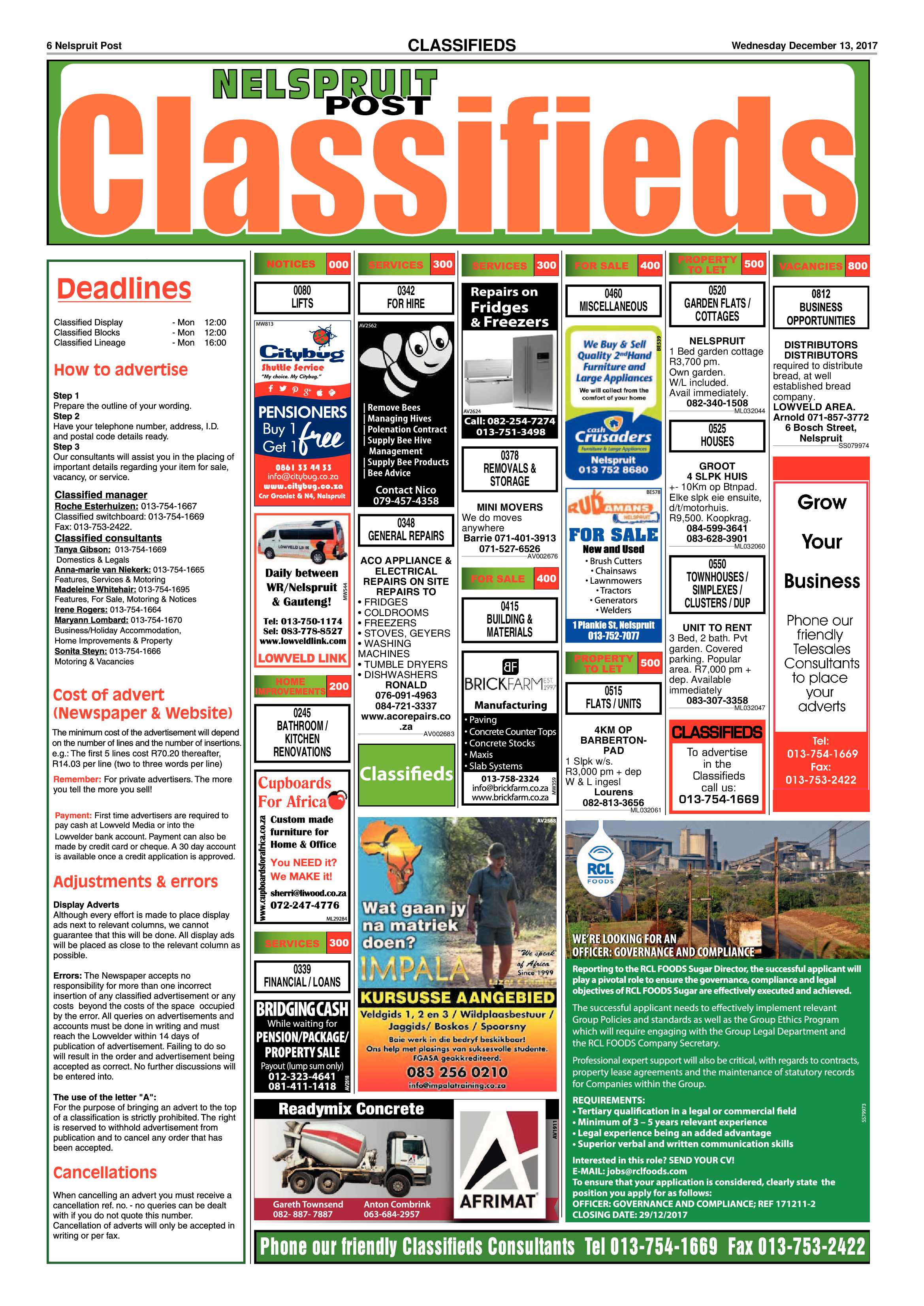Nelspruit Post 13 December 2017 page 6