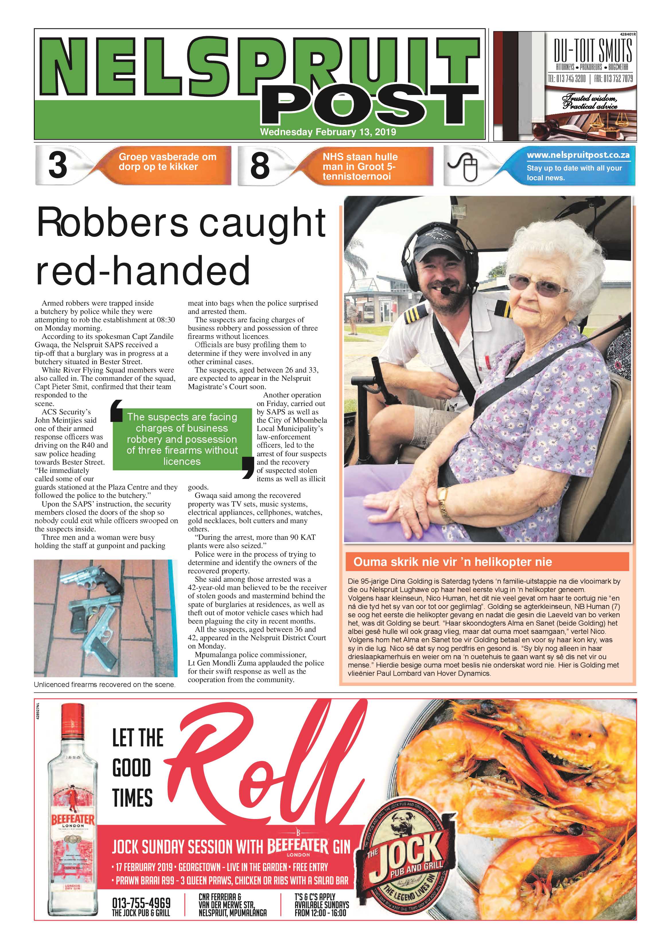 Nelspruit Post 13 February 2019 page 1