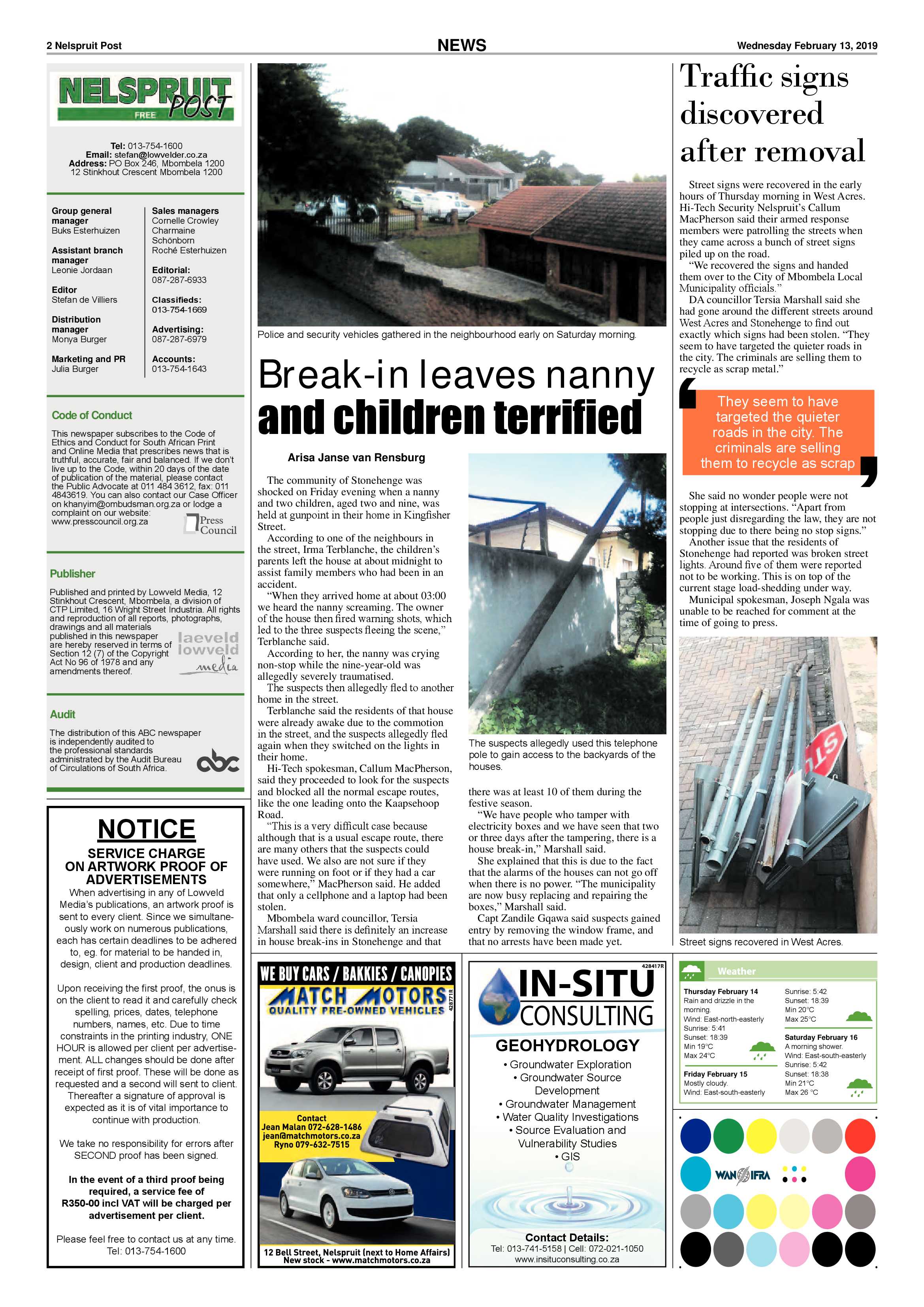 Nelspruit Post 13 February 2019 page 2