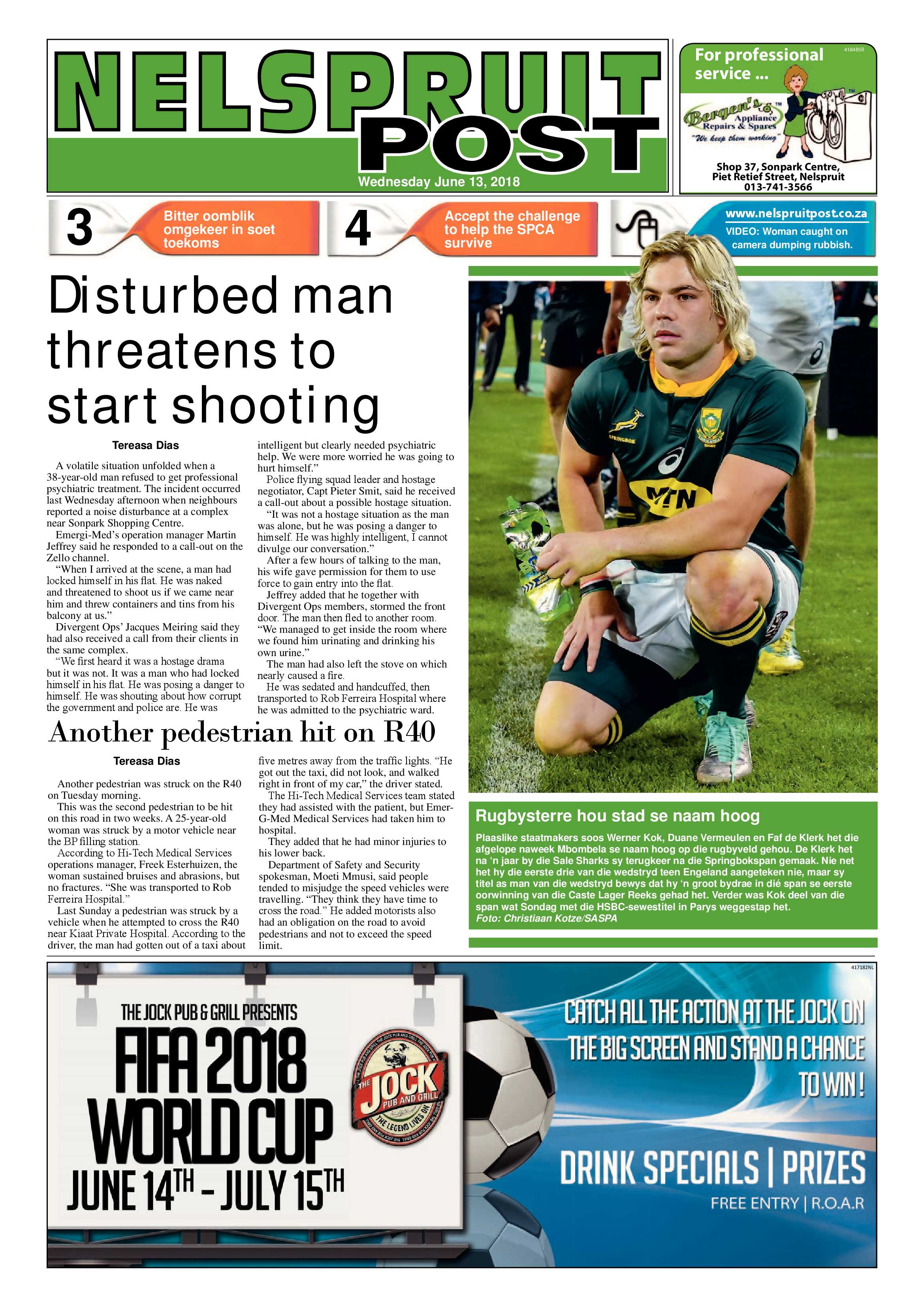Nelspruit Post 13 June 2018 page 1