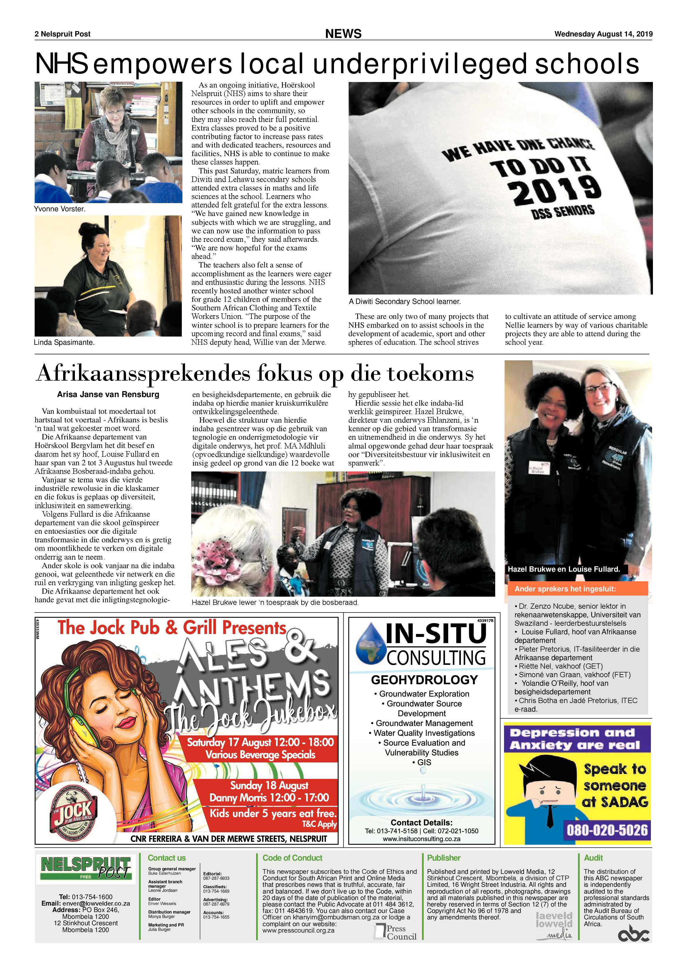Nelspruit Post 14 August 2019 page 2