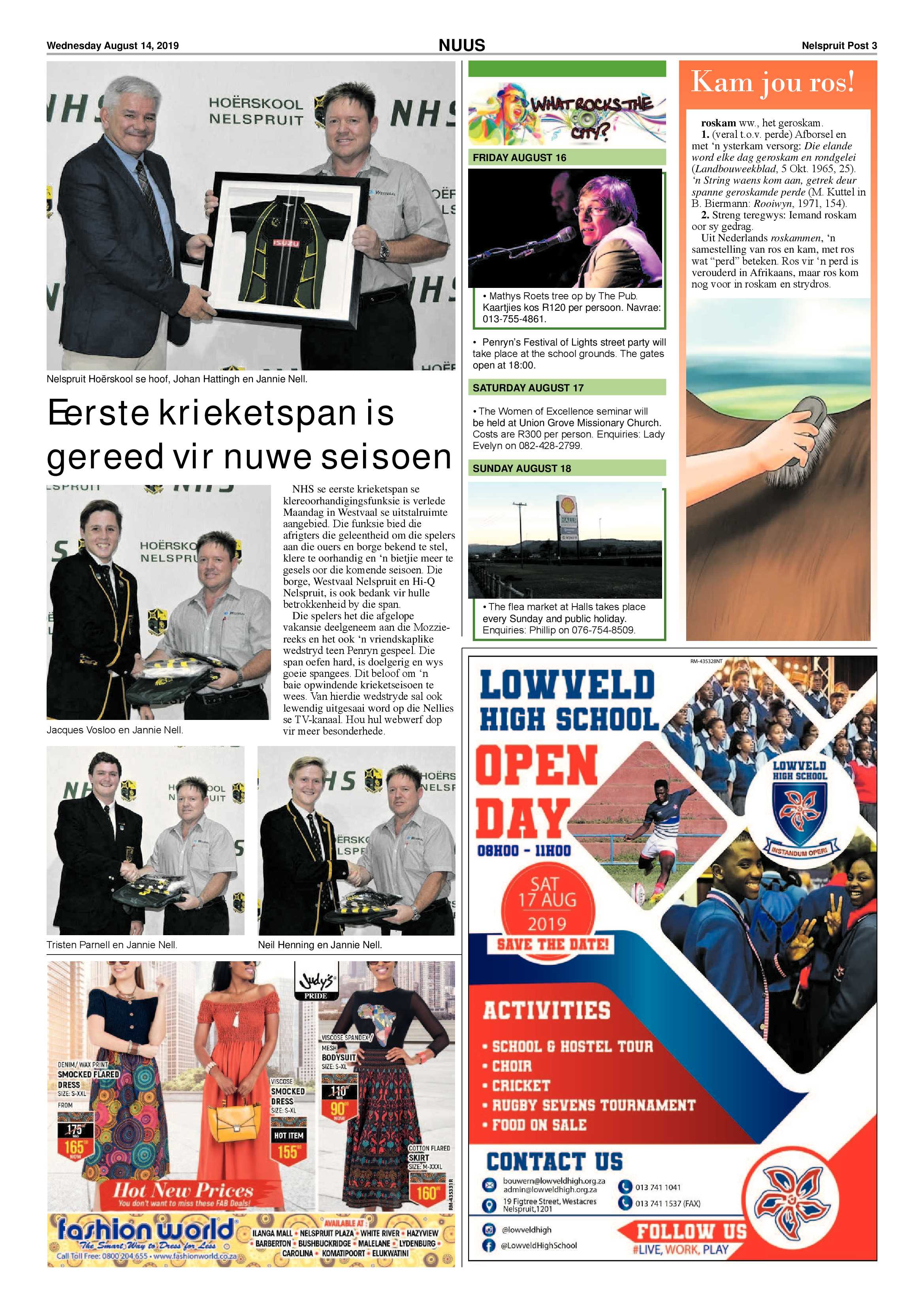 Nelspruit Post 14 August 2019 page 3