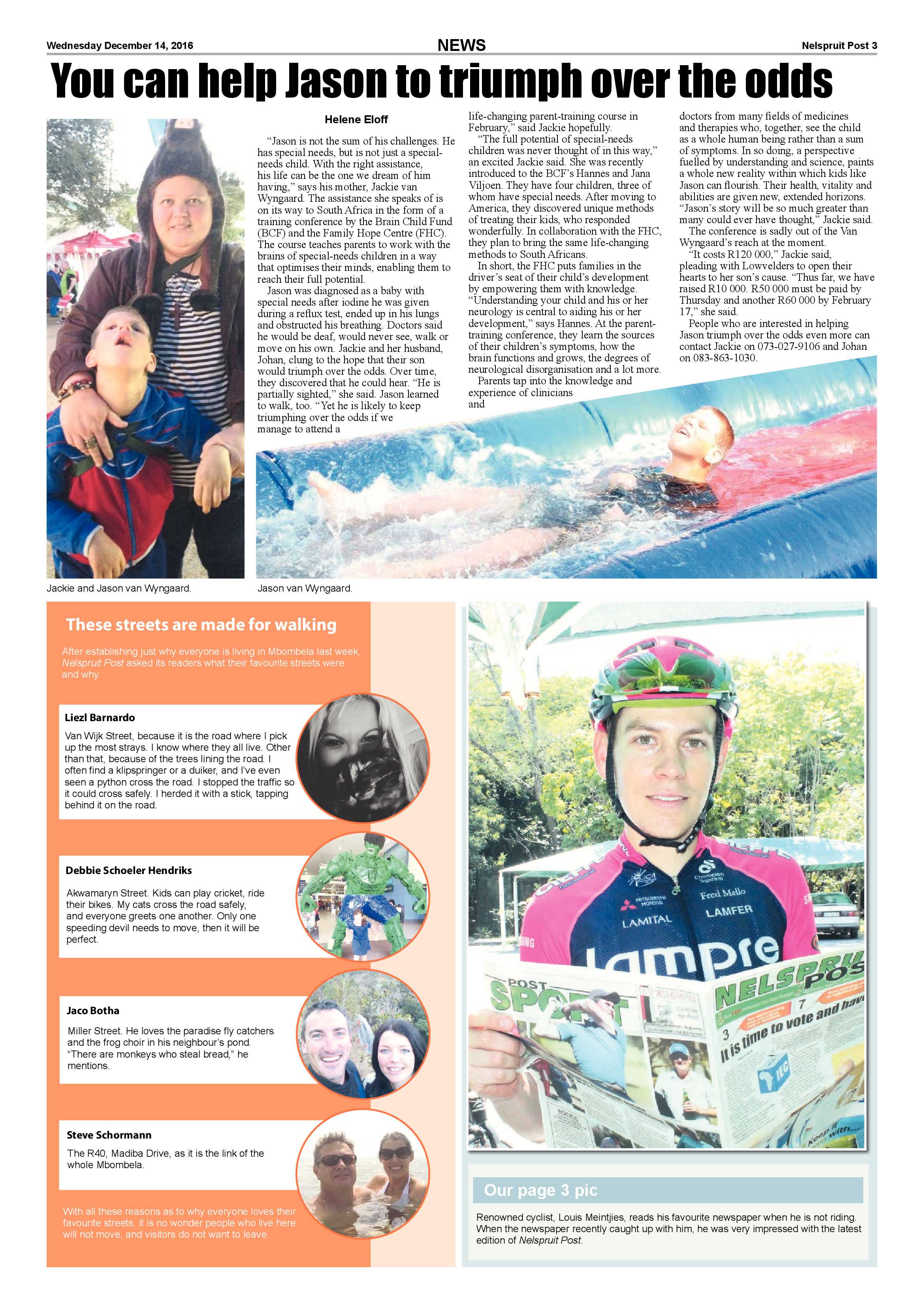Nelspruit Post 14 December 2016 page 3