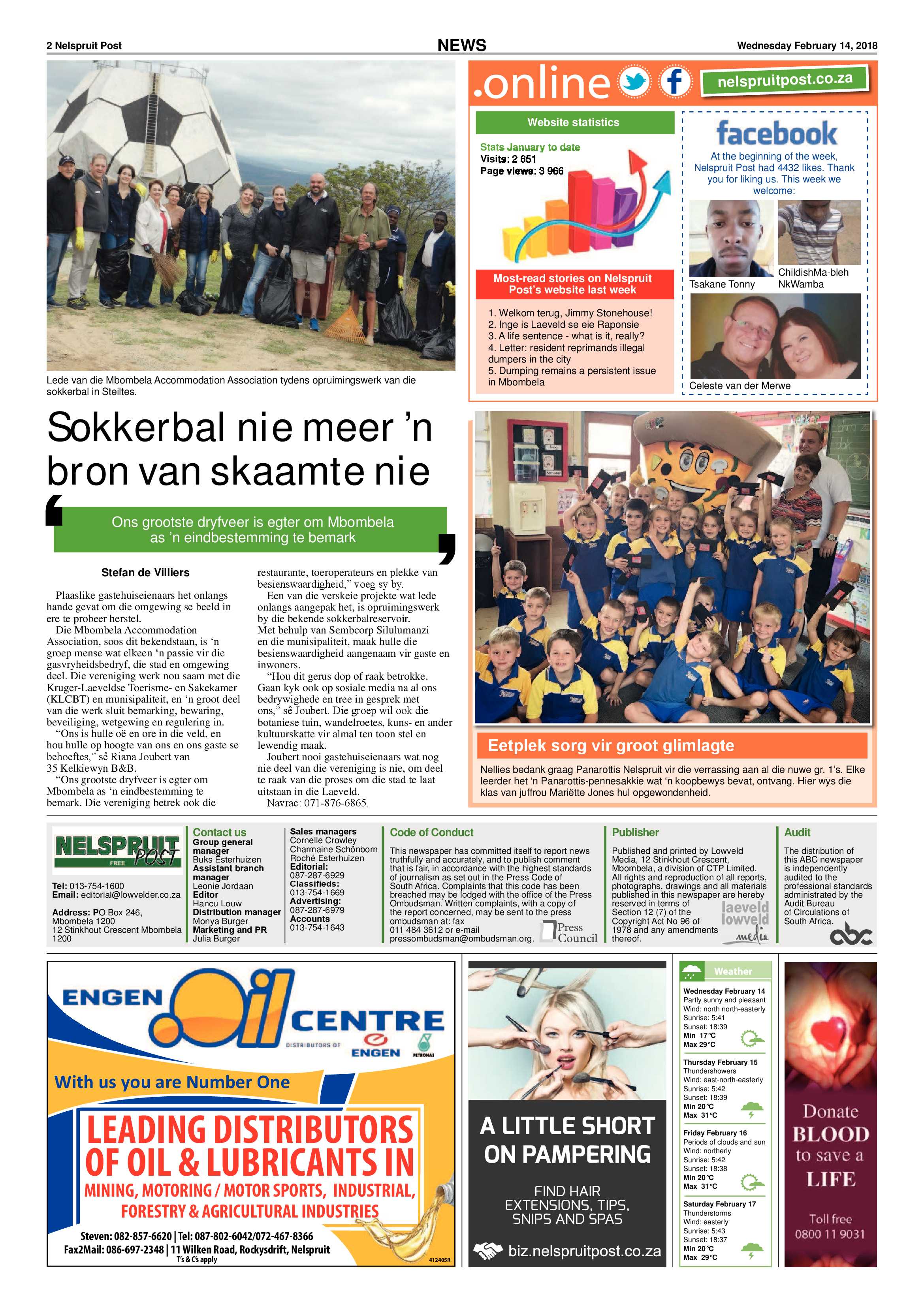 Nelspruit Post 14 February 2018 page 2
