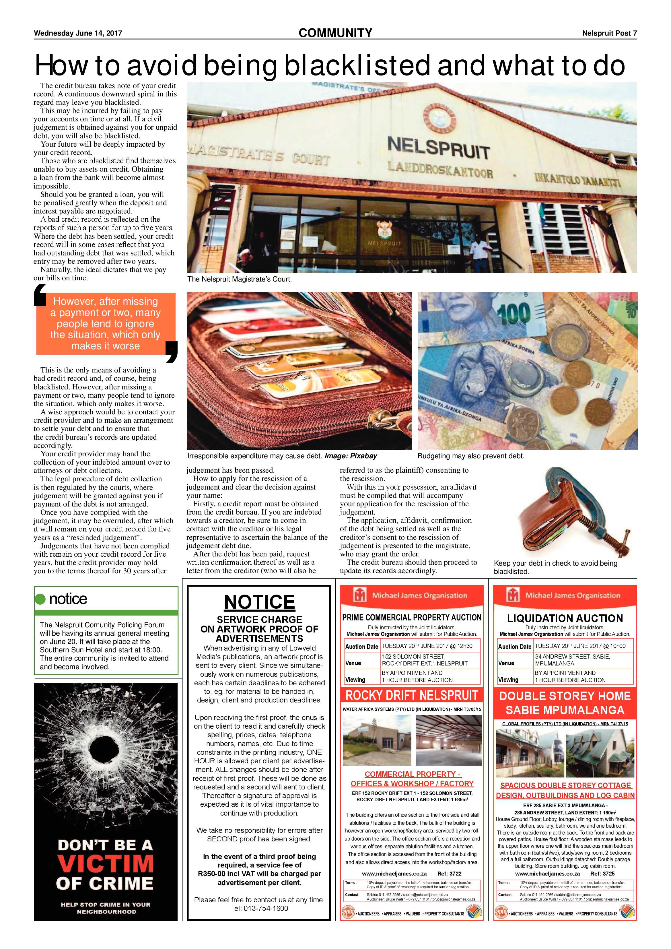 Nelspruit Post 14 June 2017 page 7