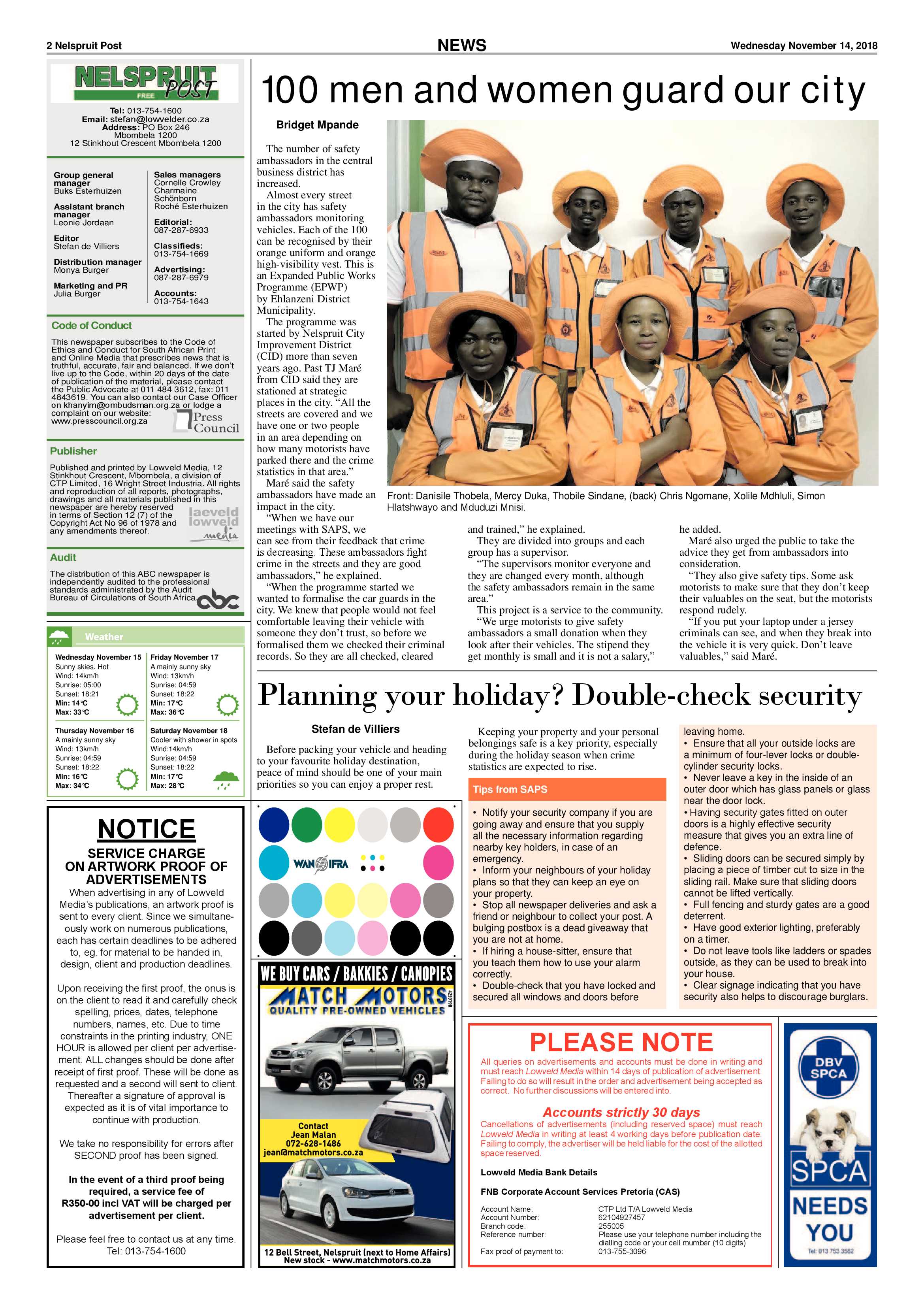 Nelspruit Post 14 November 2018 page 2
