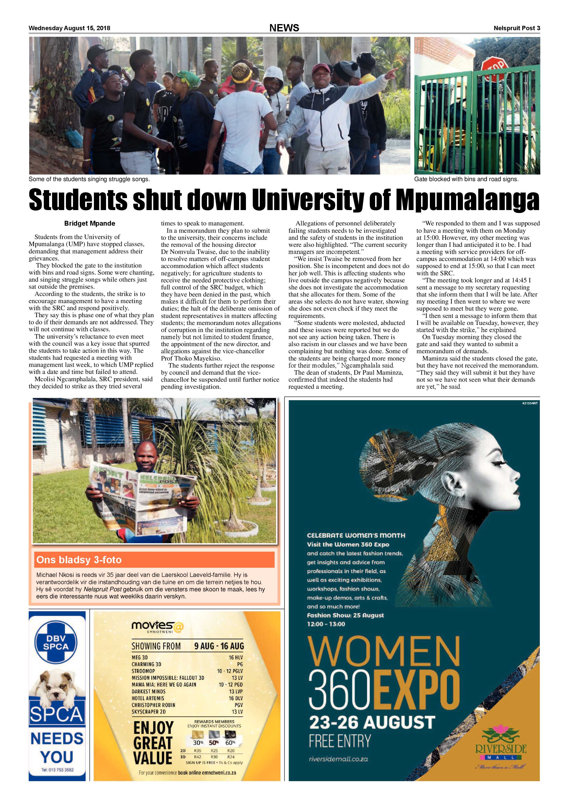 Nelspruit Post 15 August 2018 page 3