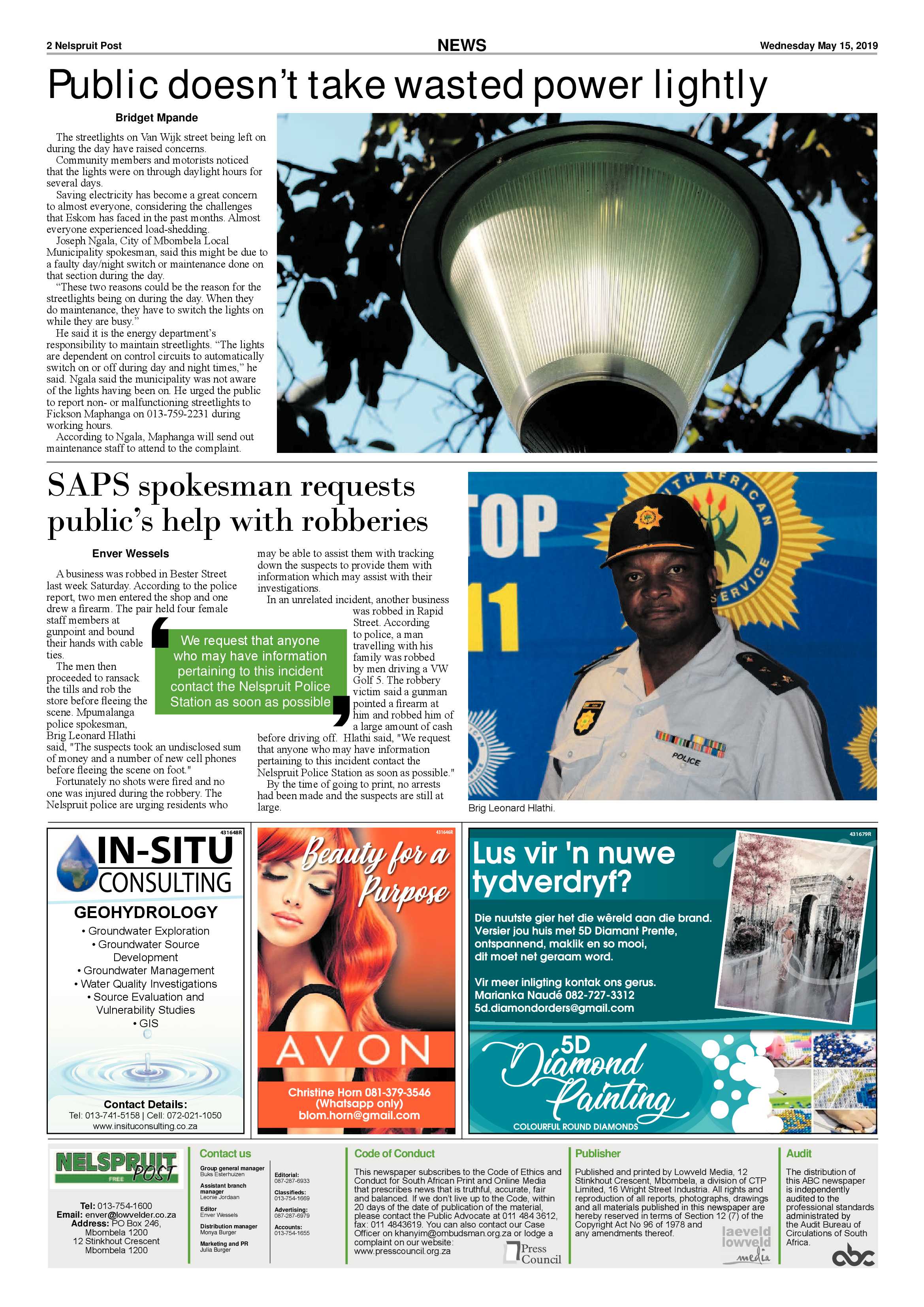 Nelspruit Post 15 May 2019 page 2