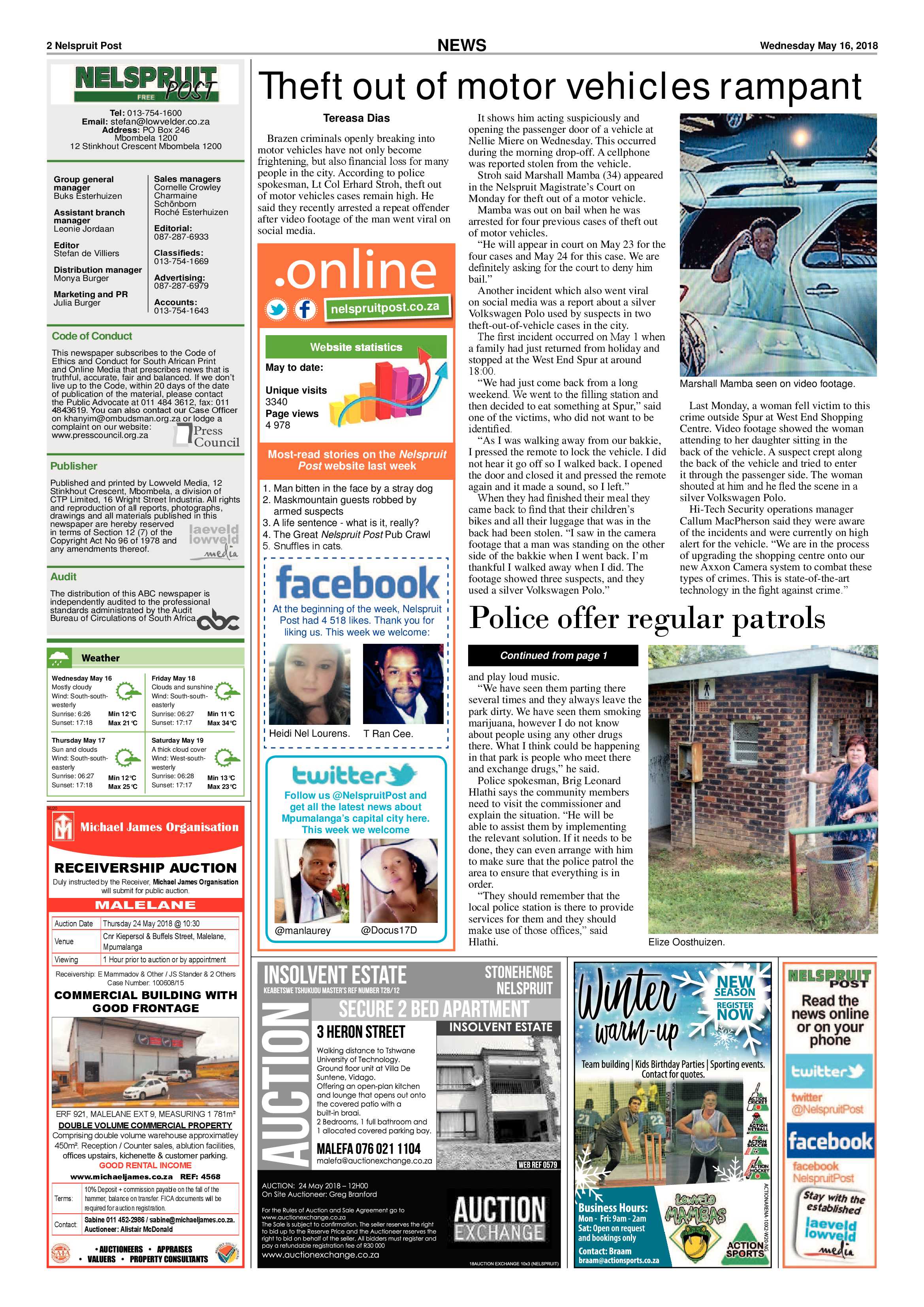 Nelspruit Post 16 May 2018 page 2