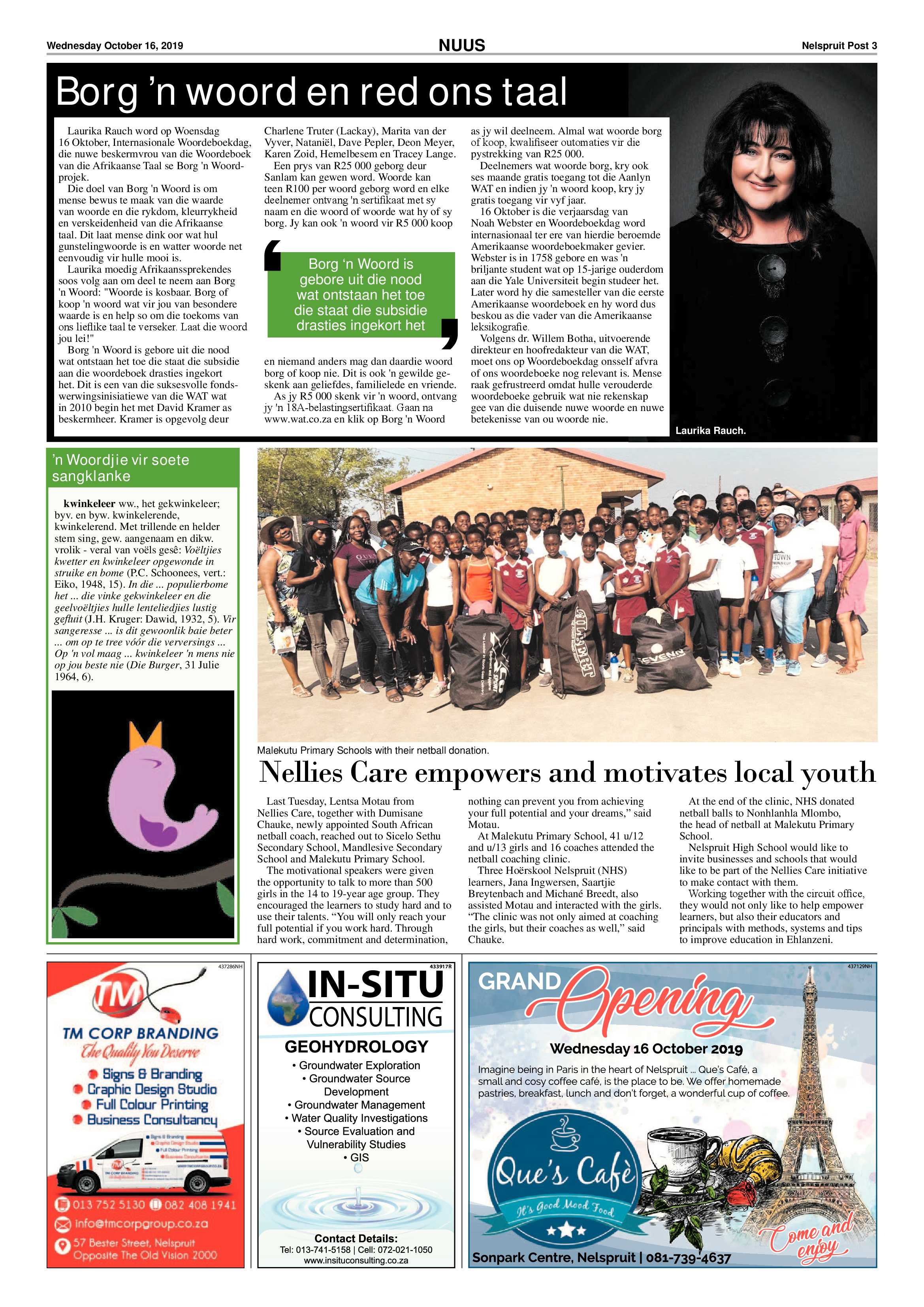 Nelspruit Post 16 October 2019 page 3