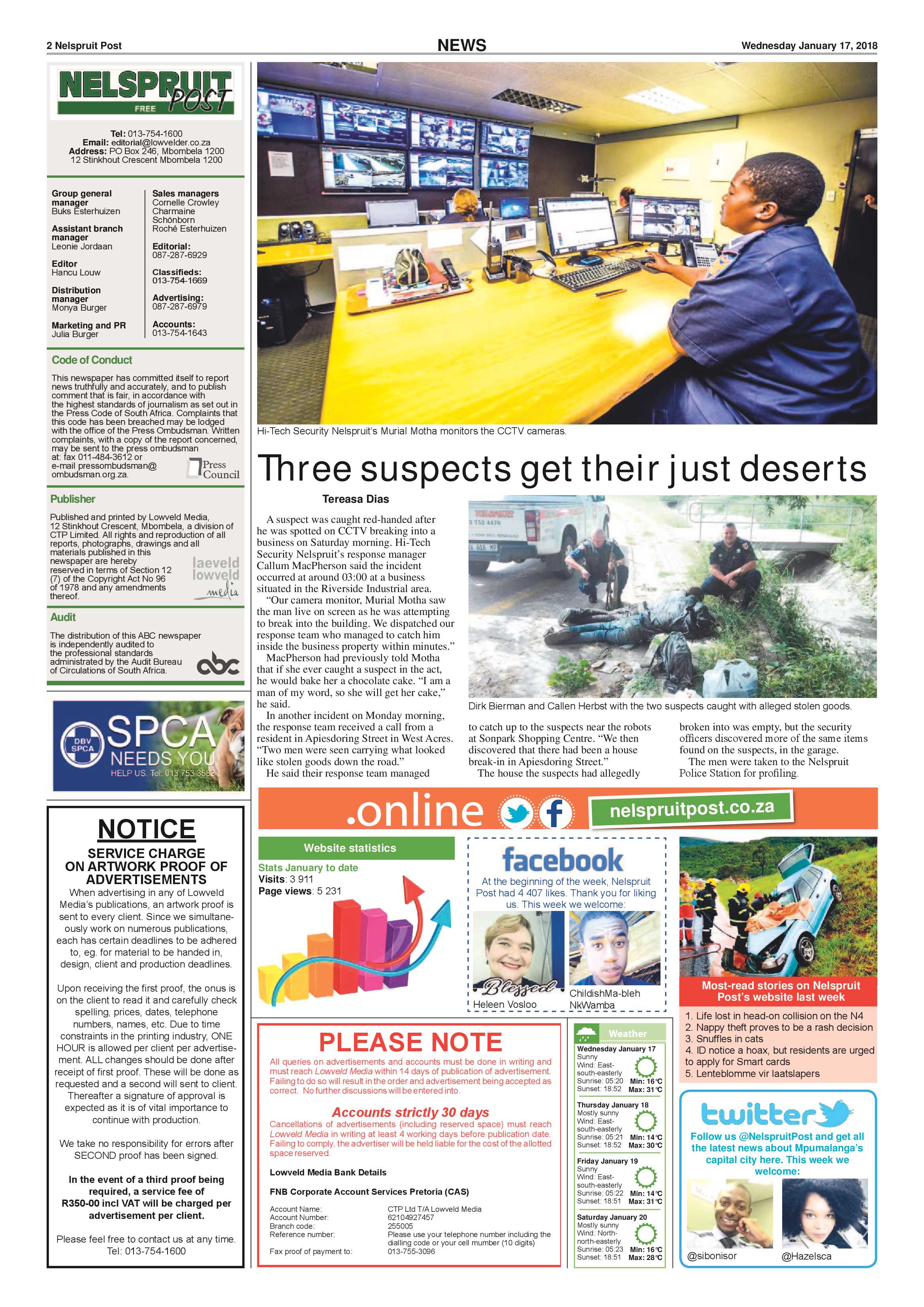 Nelspruit Post 17 January 2018 page 2