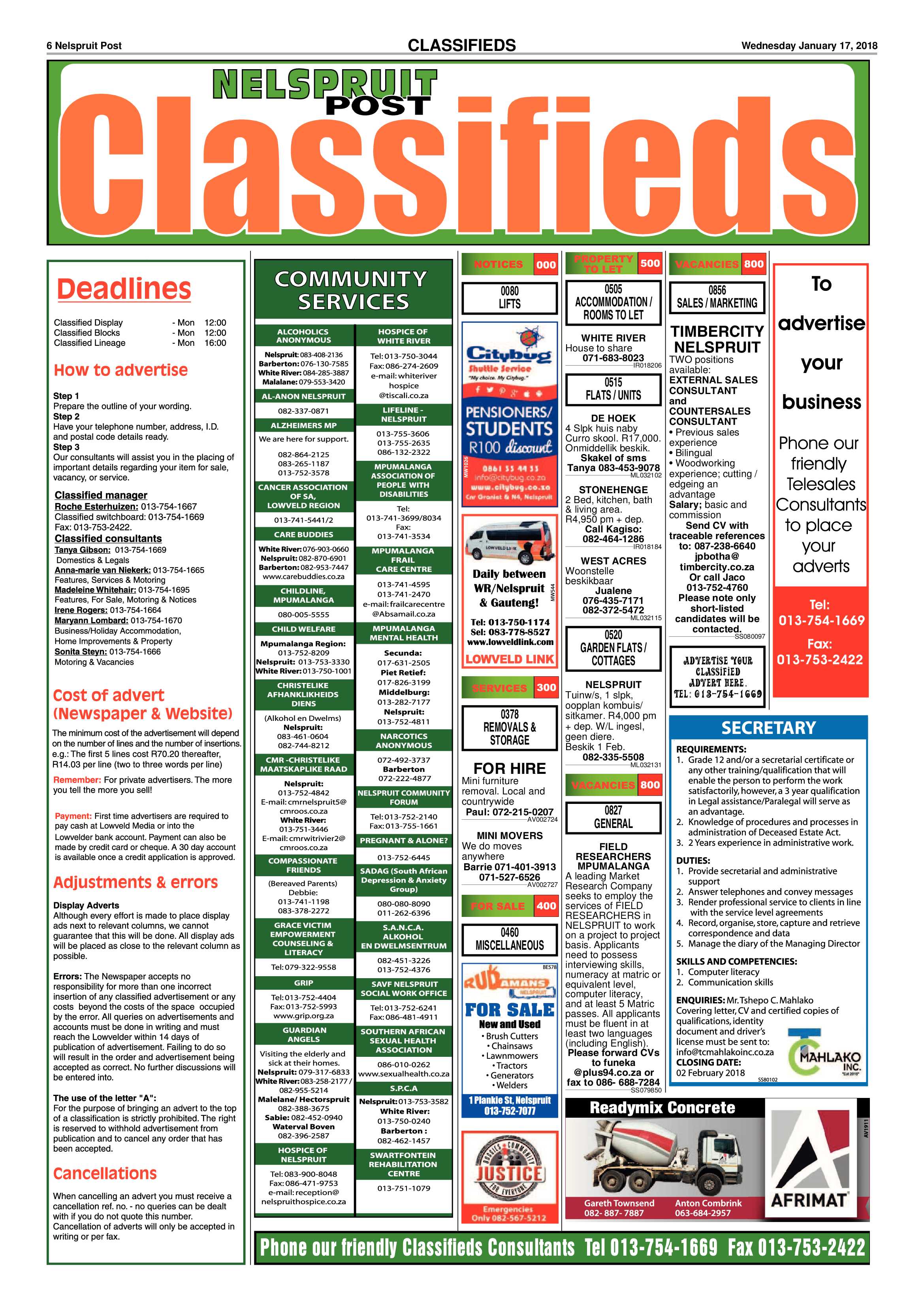 Nelspruit Post 17 January 2018 page 6
