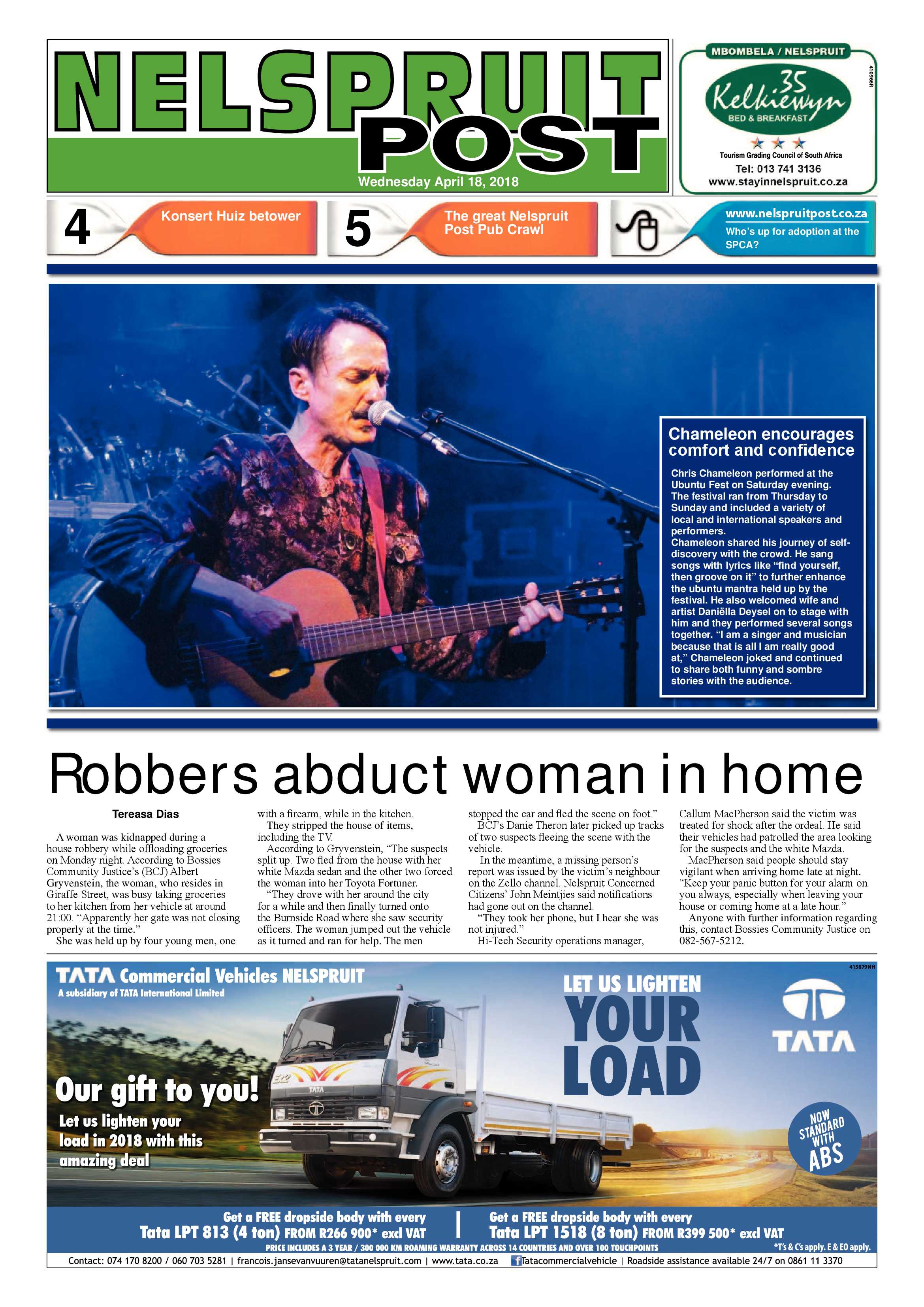 Nelspruit Post 18 April 2018 page 1