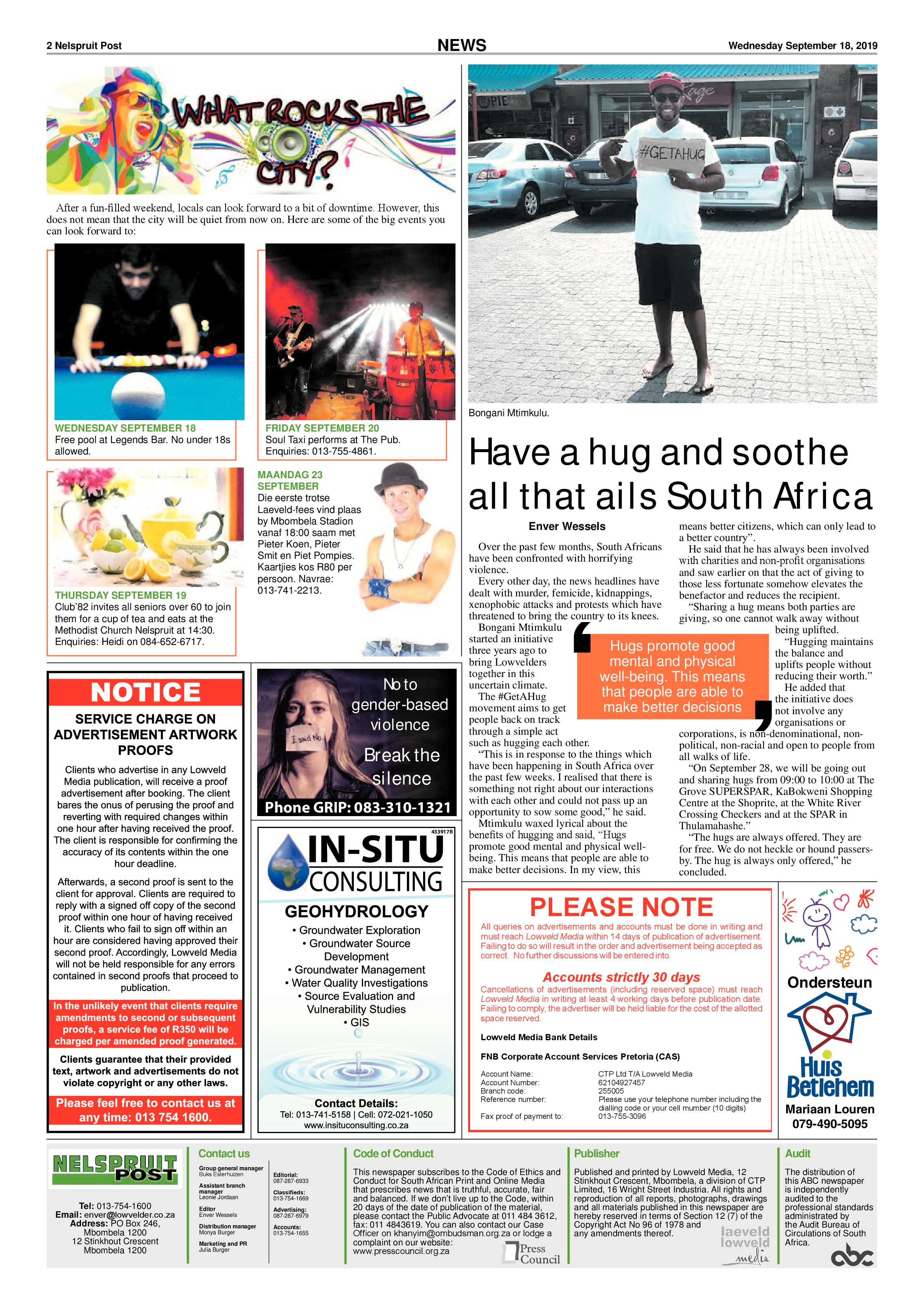 Nelspruit Post 18 September 2019 page 2