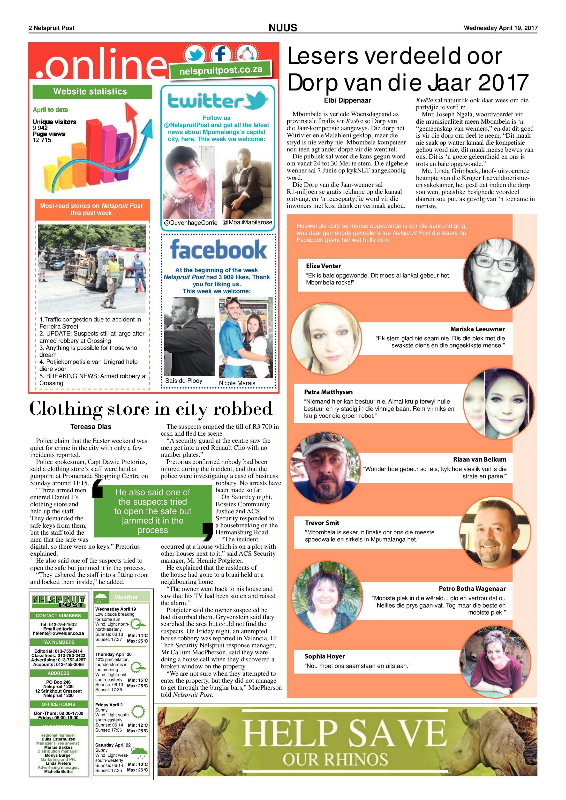 Nelspruit Post 19 April 2017 page 2