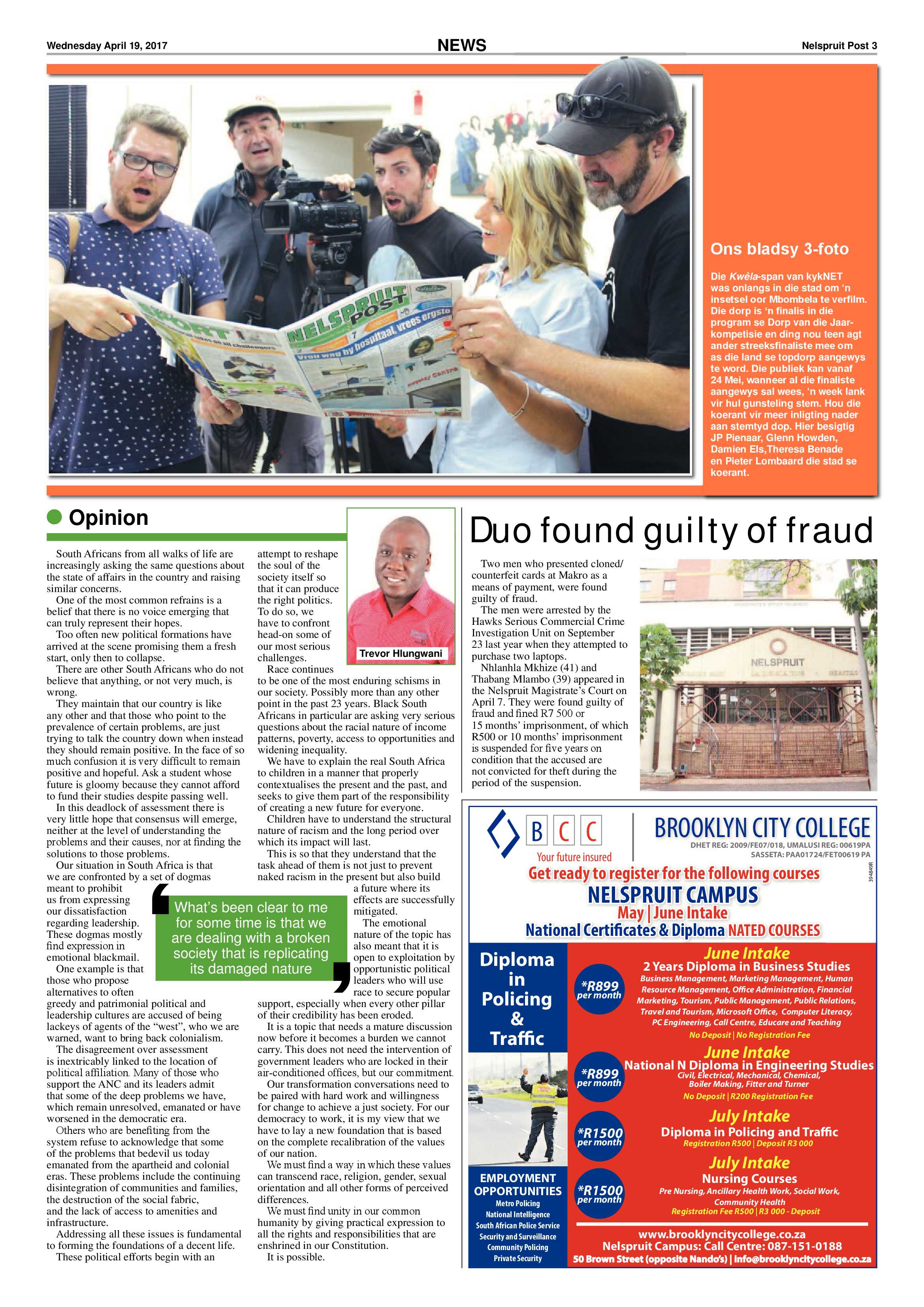 Nelspruit Post 19 April 2017 page 3