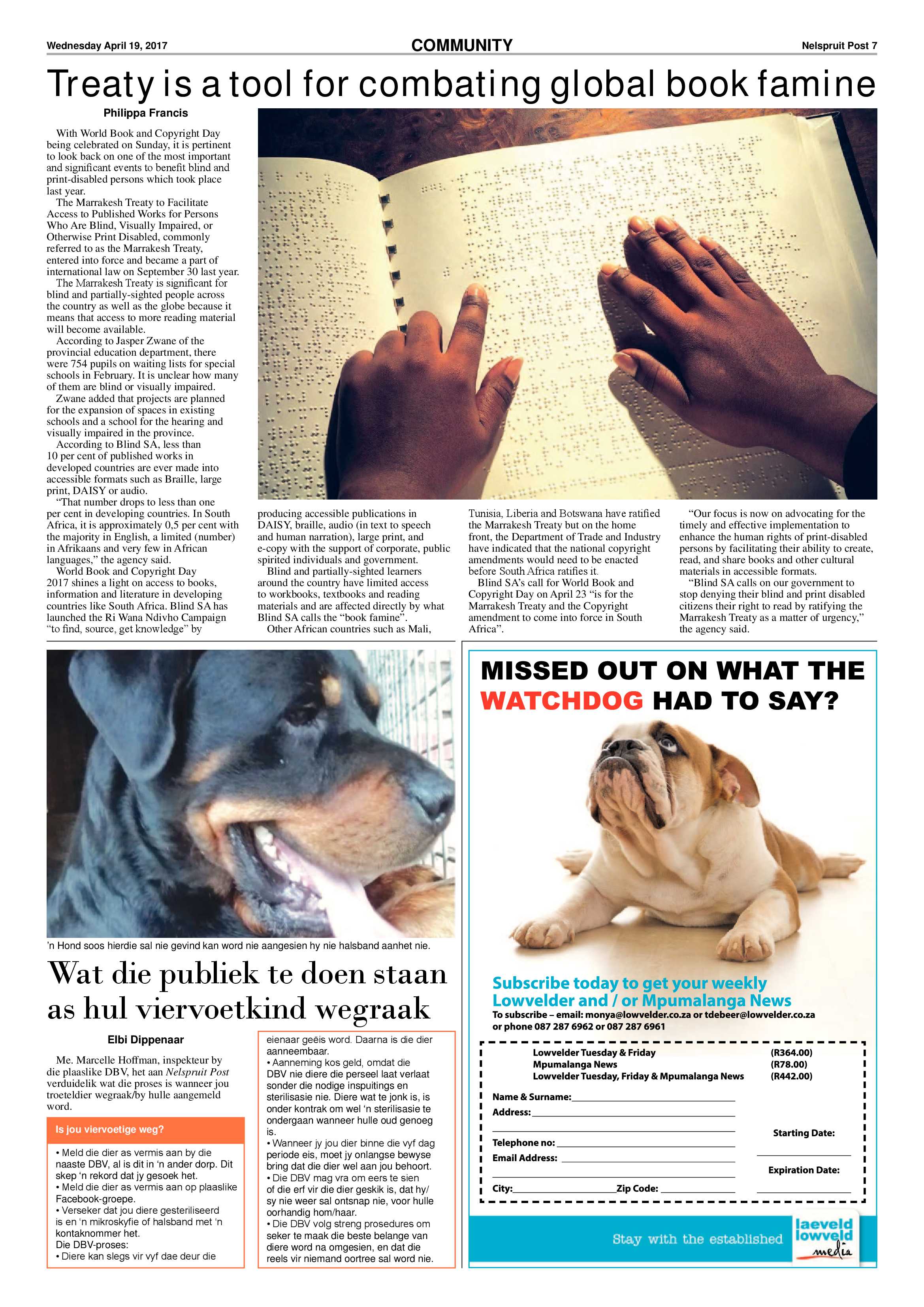 Nelspruit Post 19 April 2017 page 7