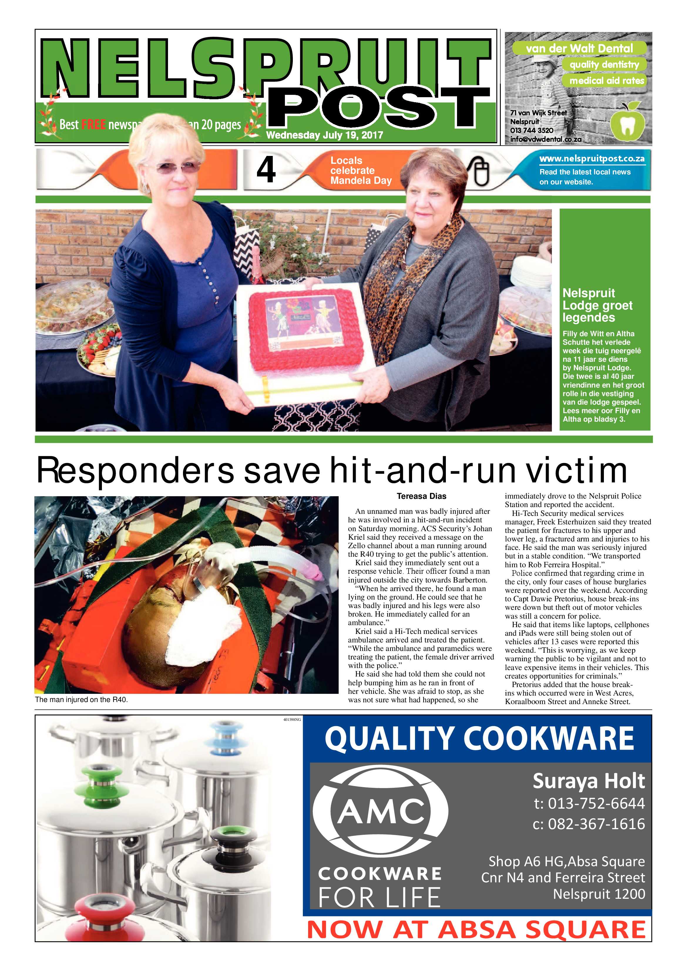 Nelspruit Post 19 July 2017 page 1