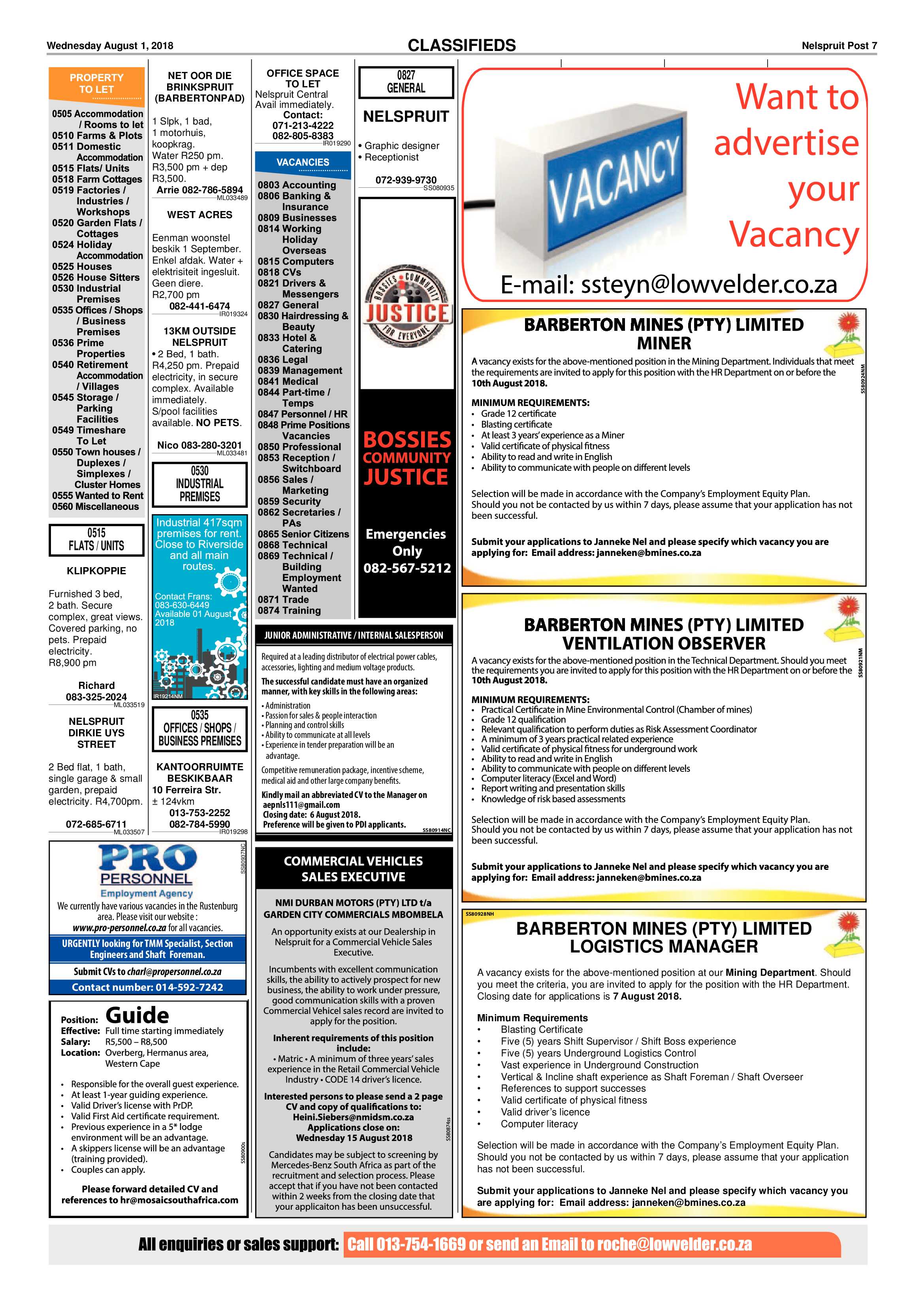 Nelspruit Post 1 August 2018 page 7