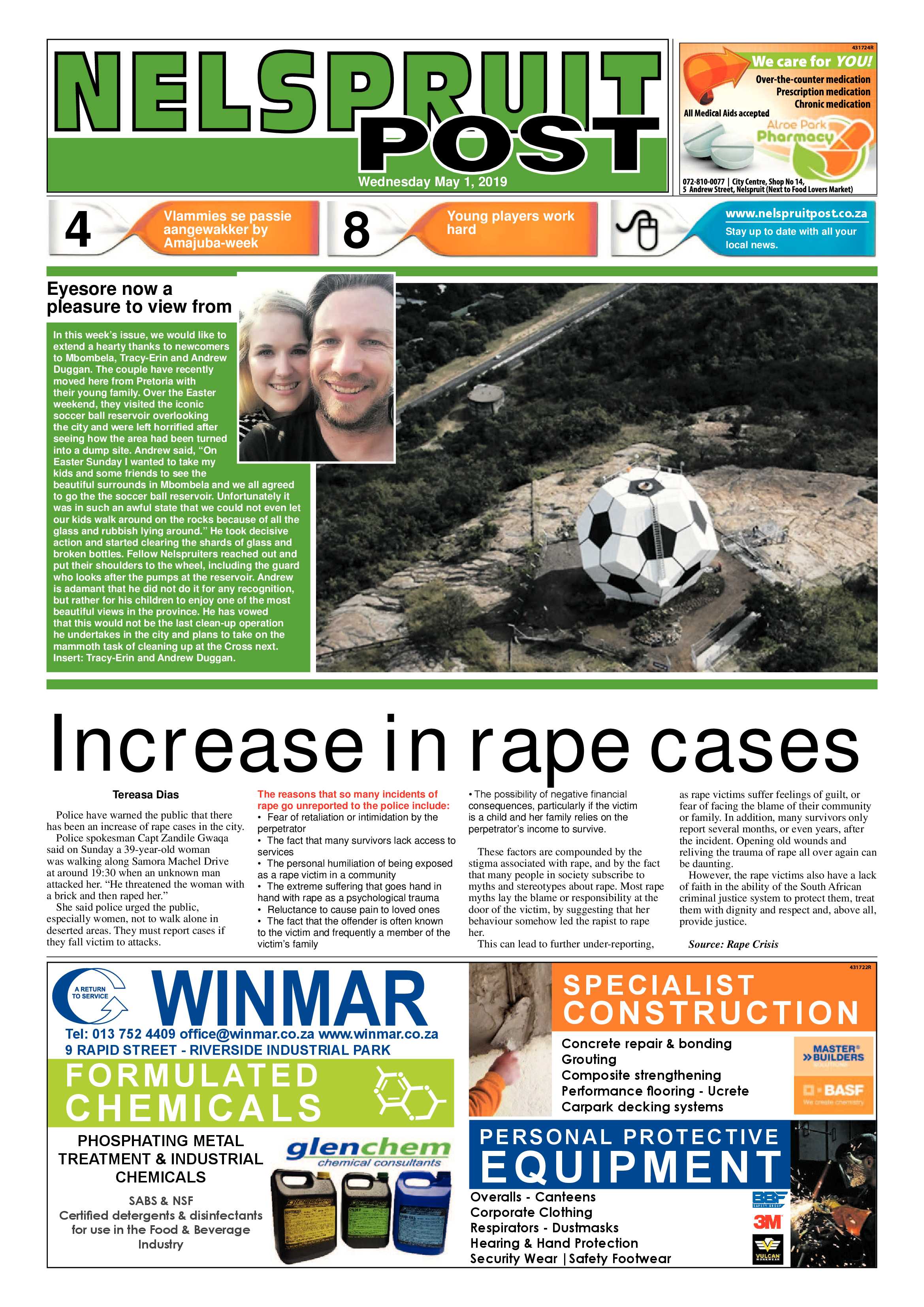 Nelspruit Post 1 May 2019 page 1