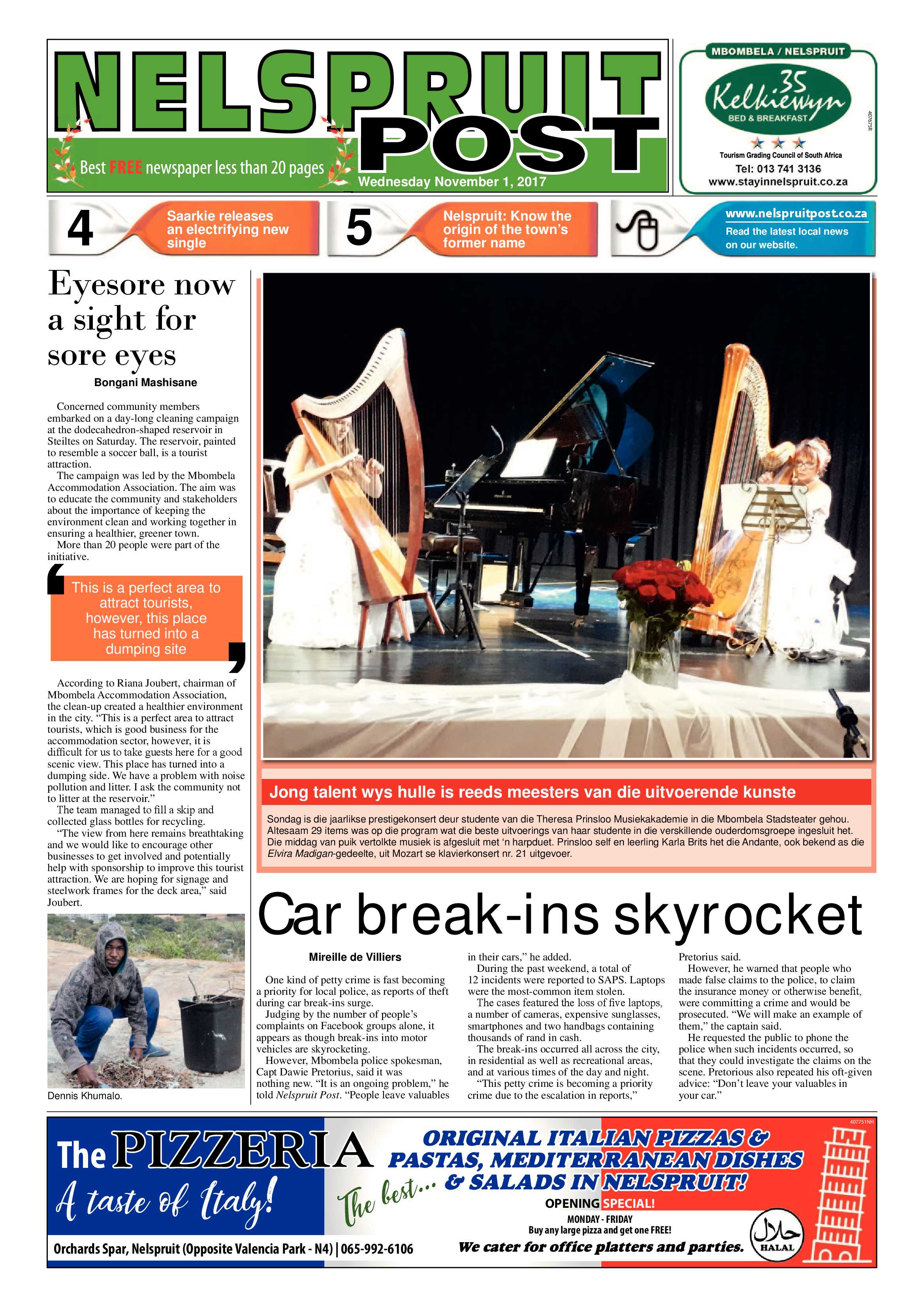 Nelspruit Post 1 November 2017 page 1
