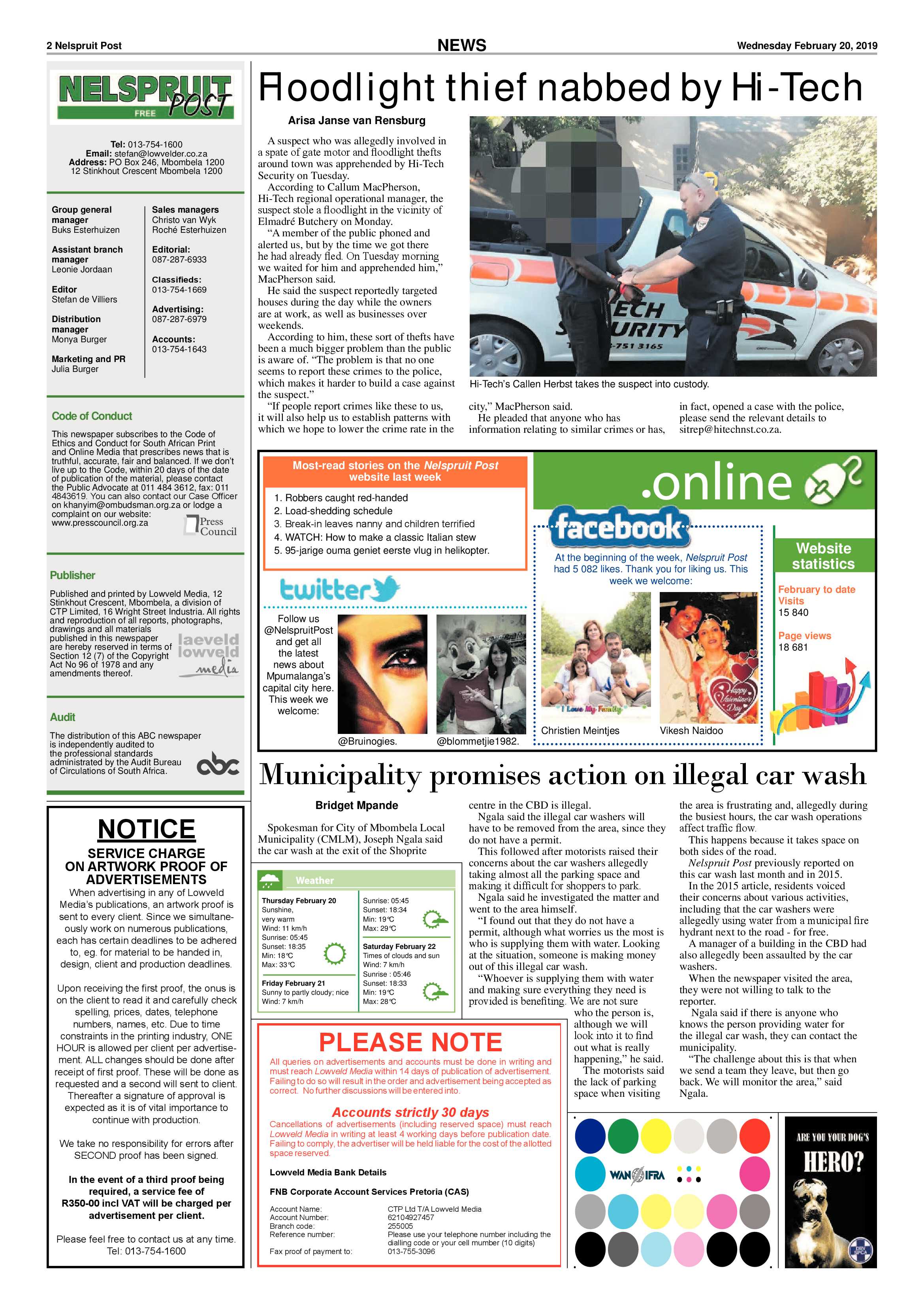 Nelspruit Post 20 February 2019 page 2