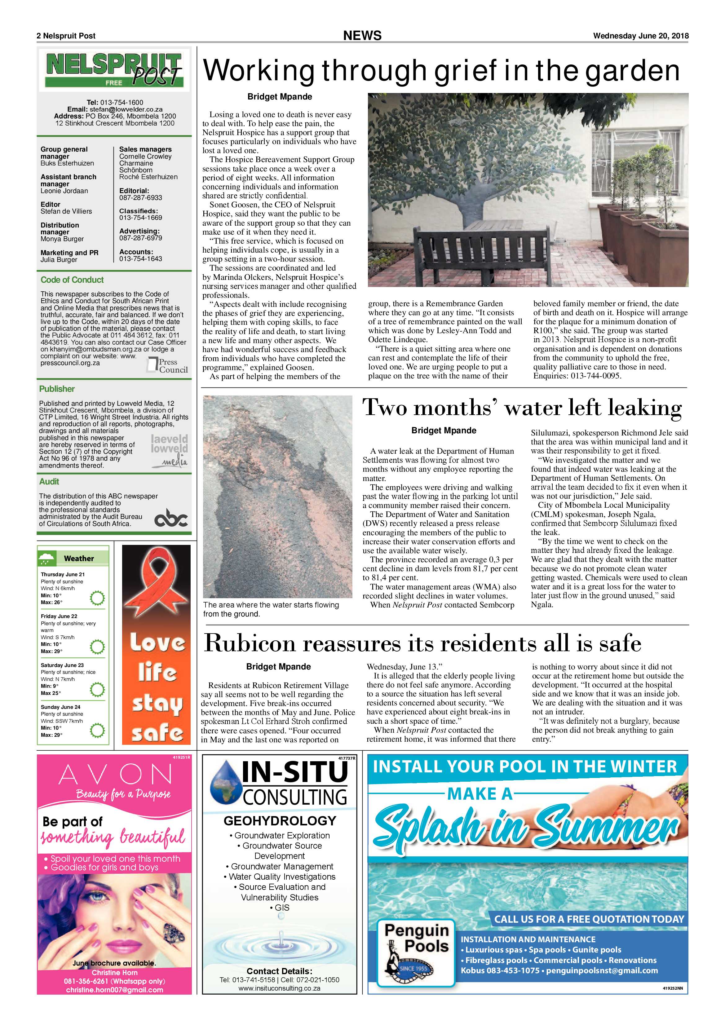 Nelspruit Post 20 June 2018 page 2