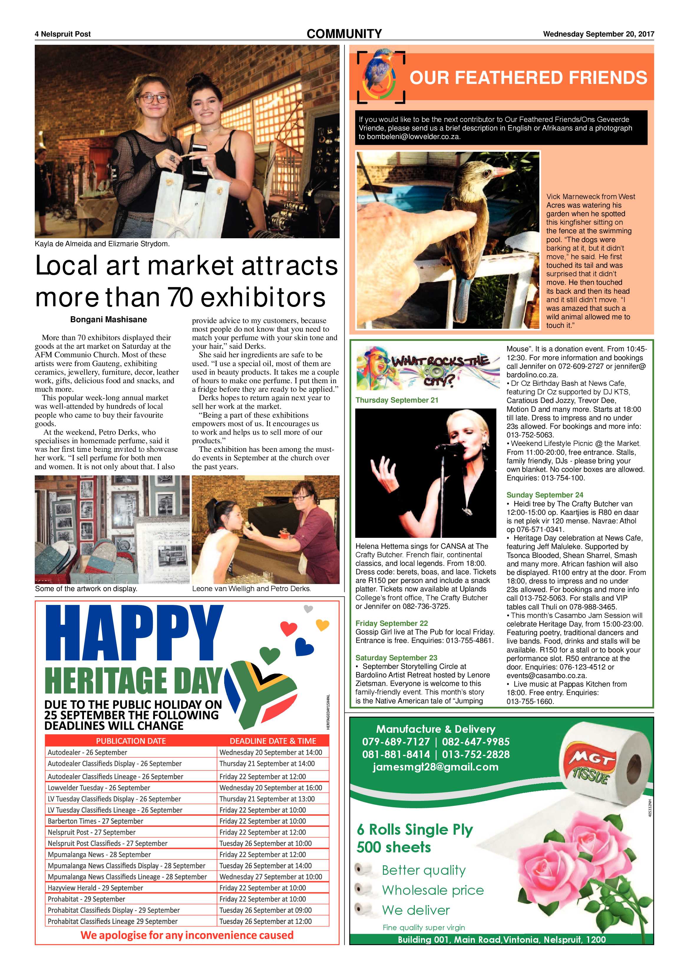 Nelspruit Post 20 September 2017 page 4