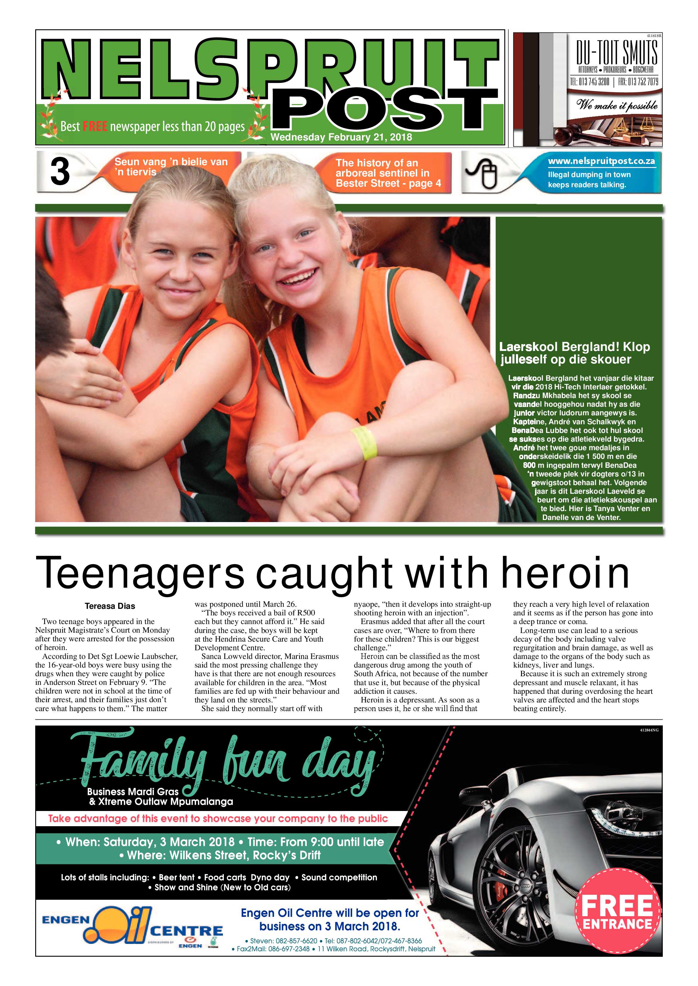 Nelspruit Post 21 February 2018 page 1