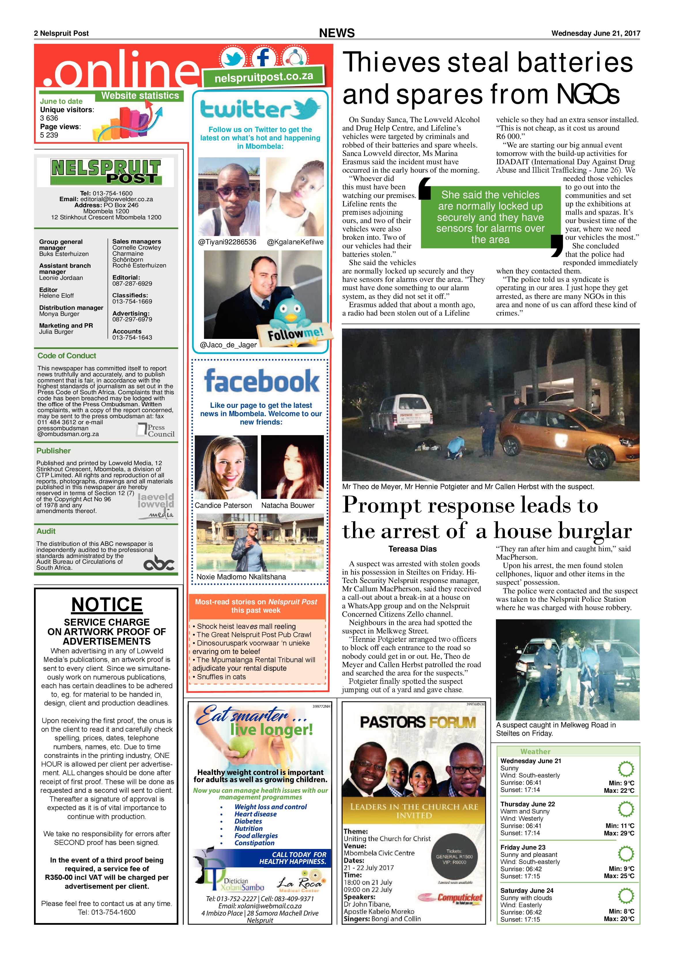 Nelspruit Post 21 June 2017 page 2