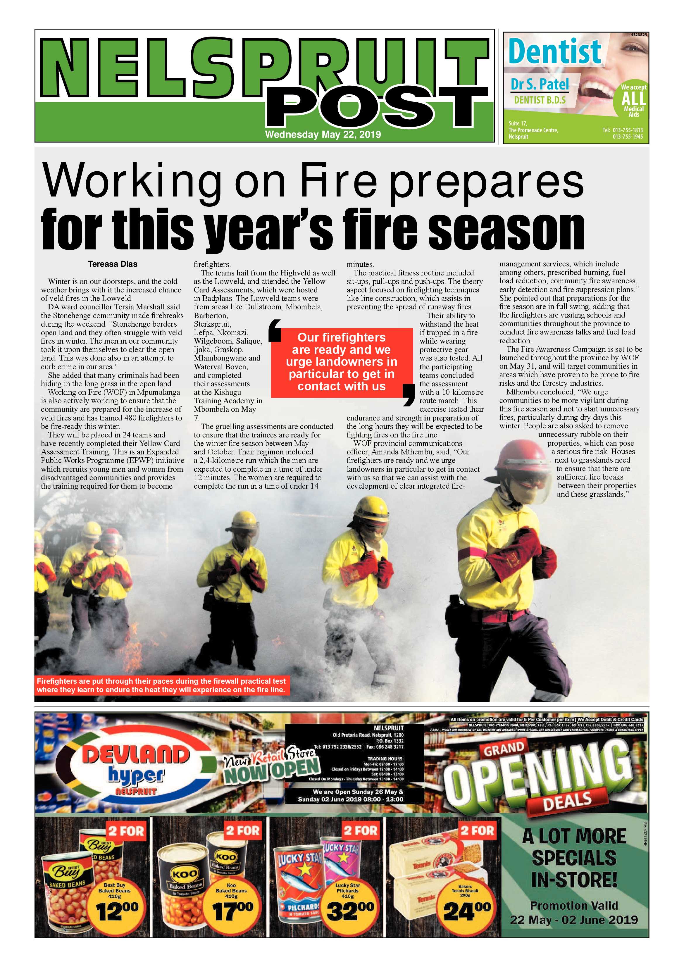 Nelspruit Post 22 May 2019 page 1
