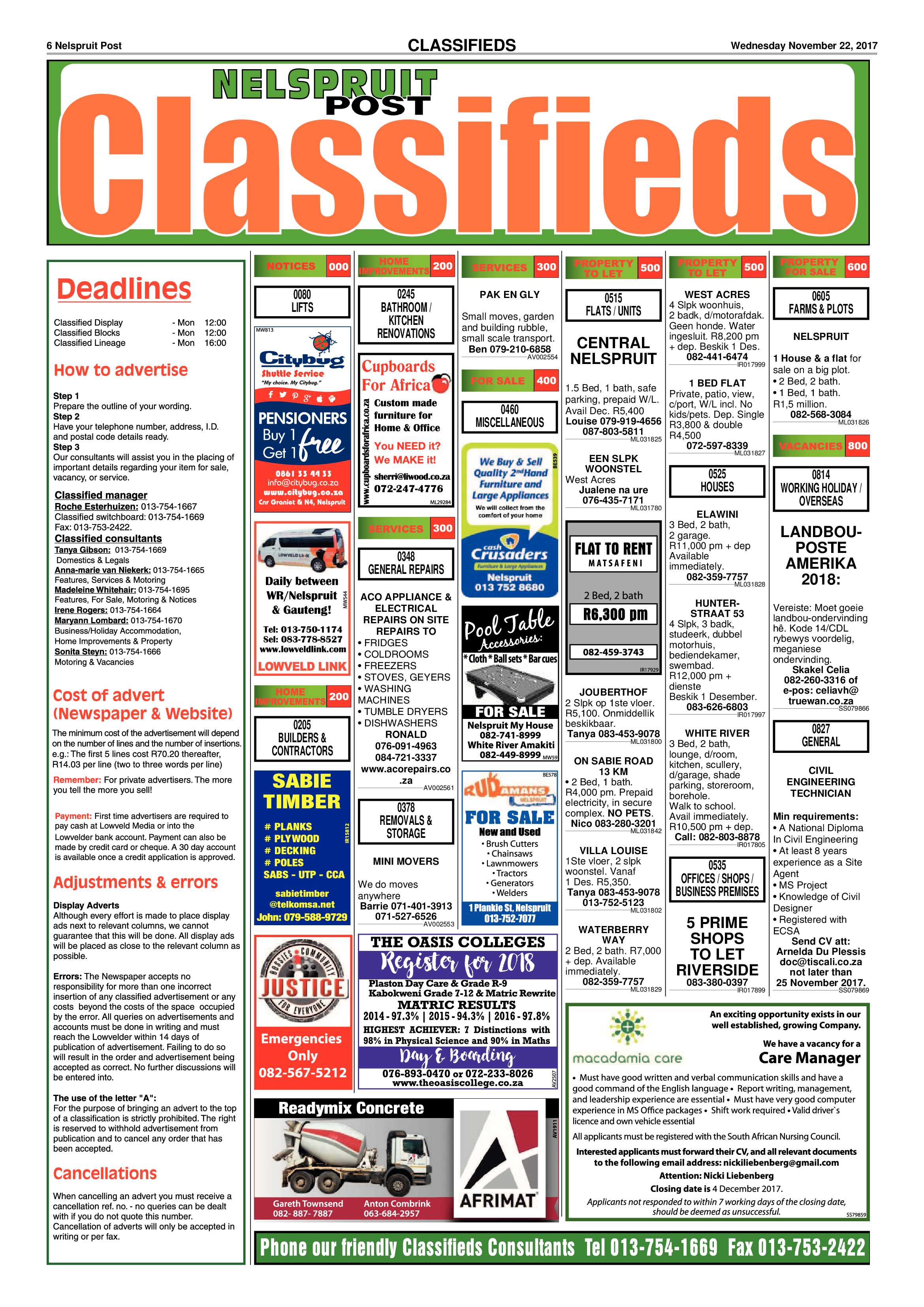 Nelspruit Post 22 November 2017 page 6