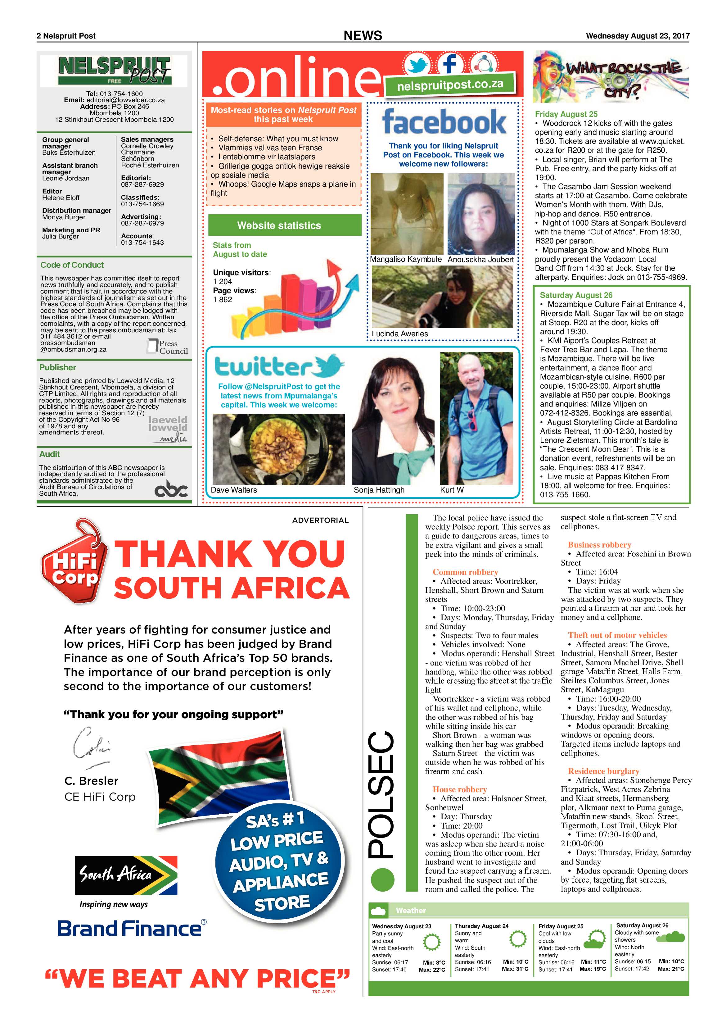 Nelspruit Post 23 August 2017 page 2