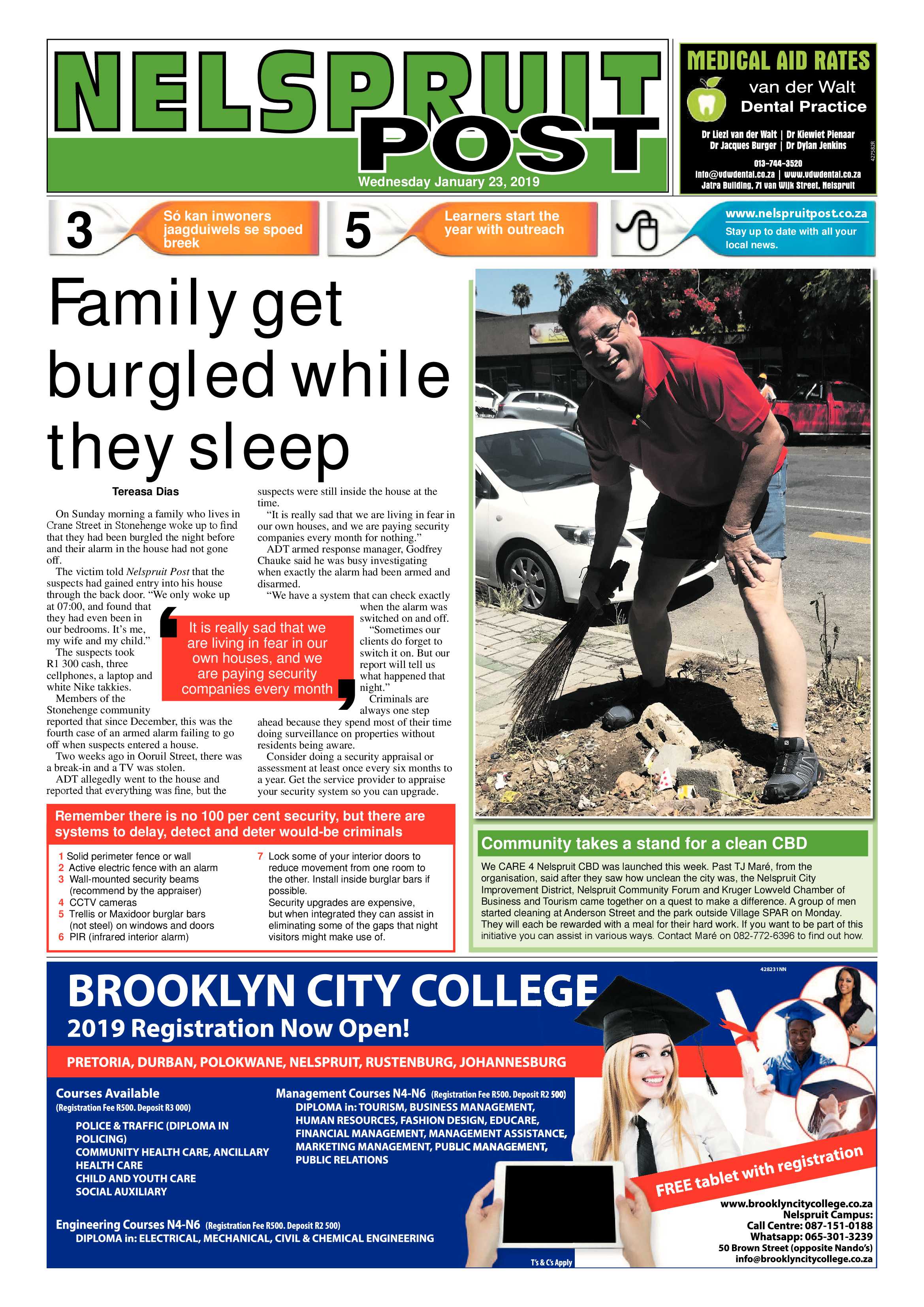 Nelspruit Post 23 January 2019 page 1