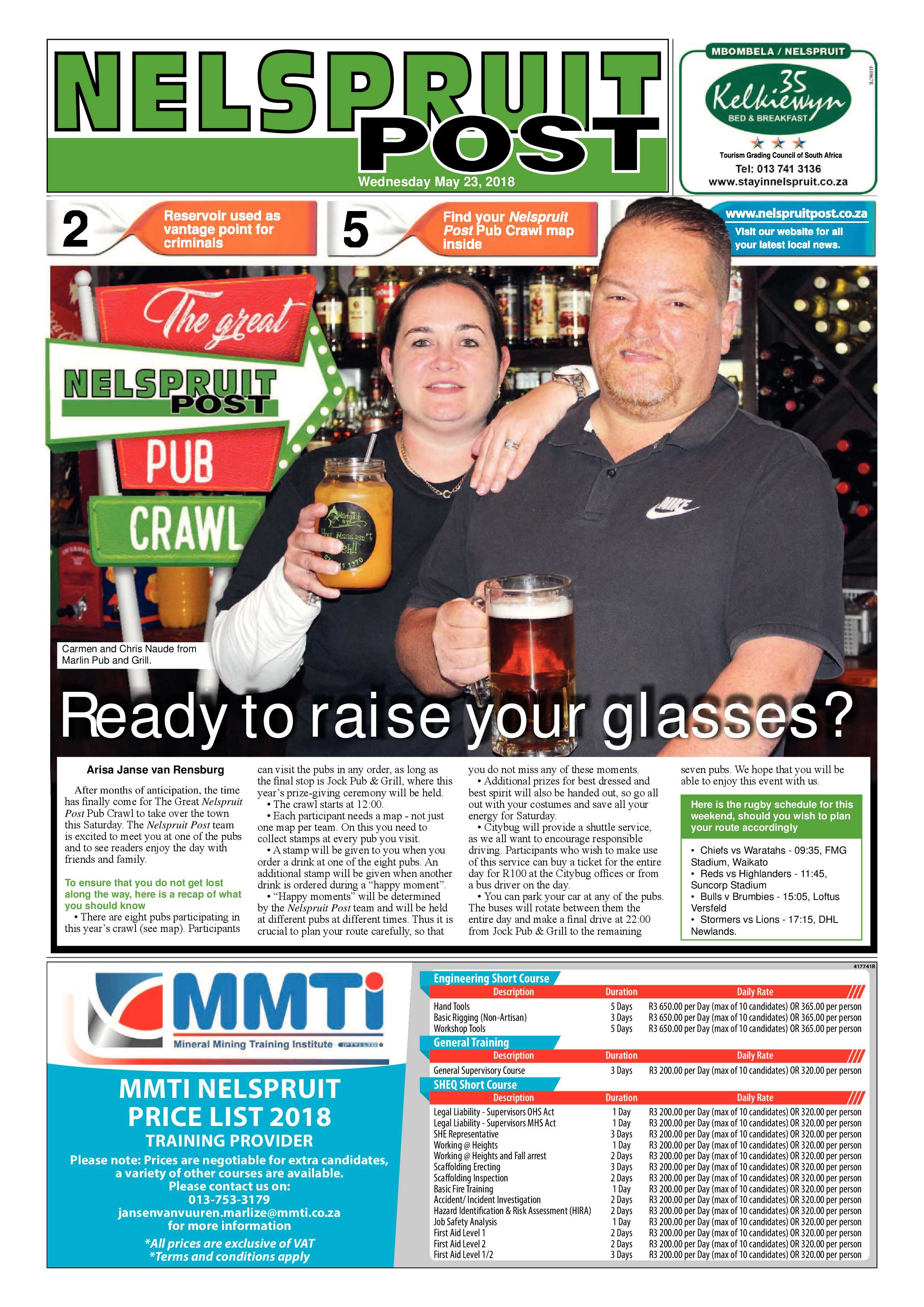 Nelspruit Post 23 May 2018 page 1