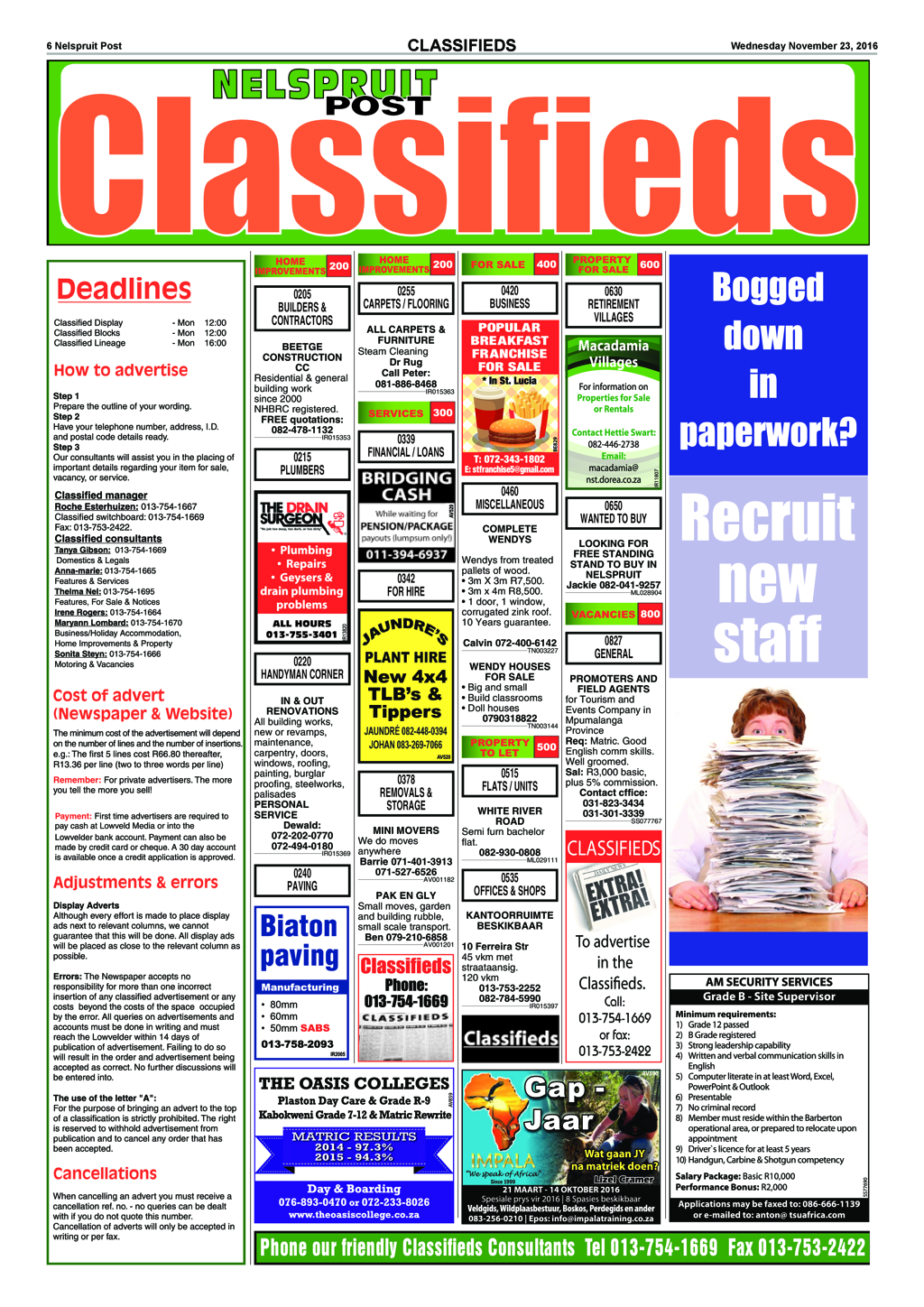 Nelspruit Post 23 November 2016 page 6