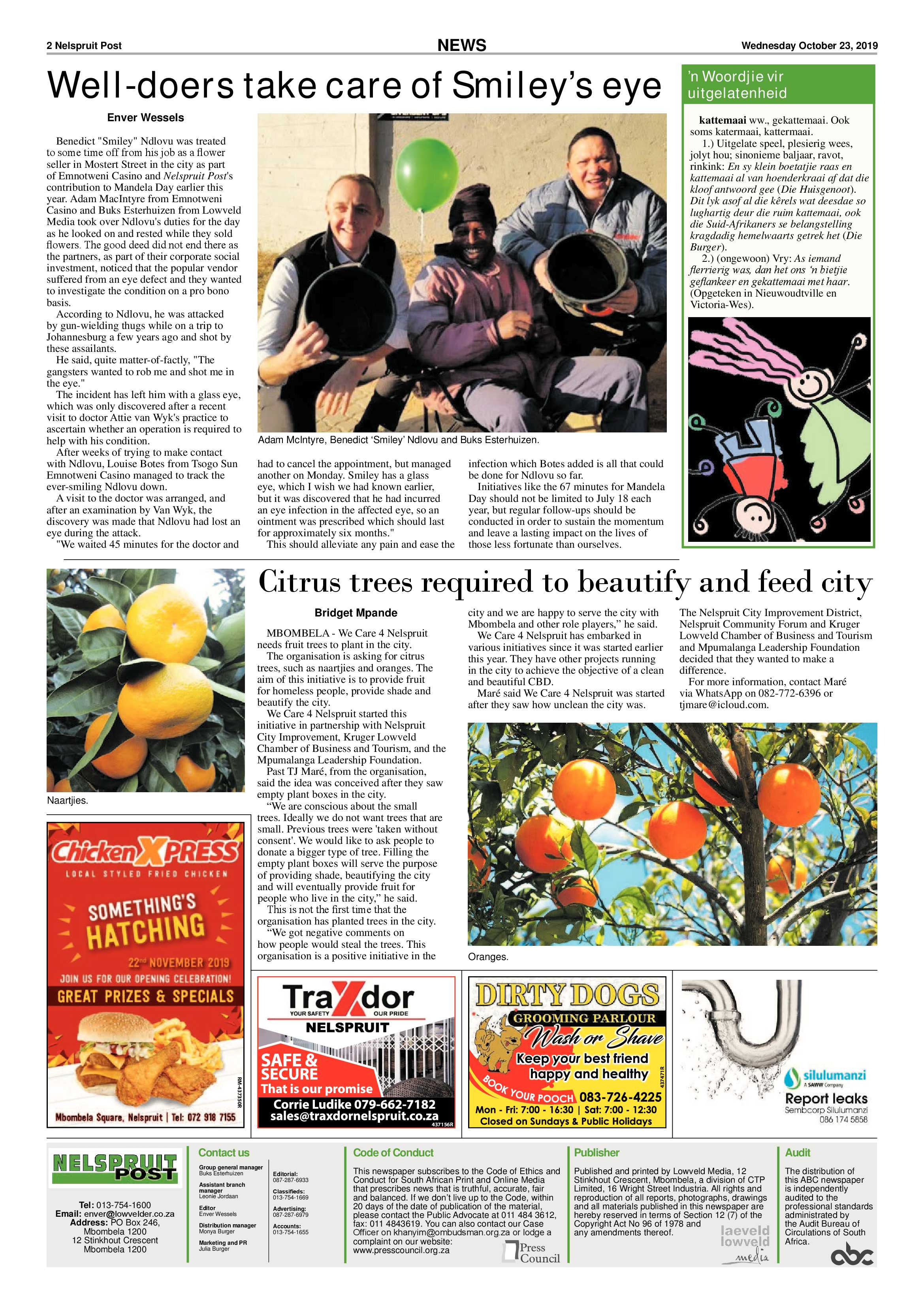 Nelspruit Post 23 October 2019 page 2