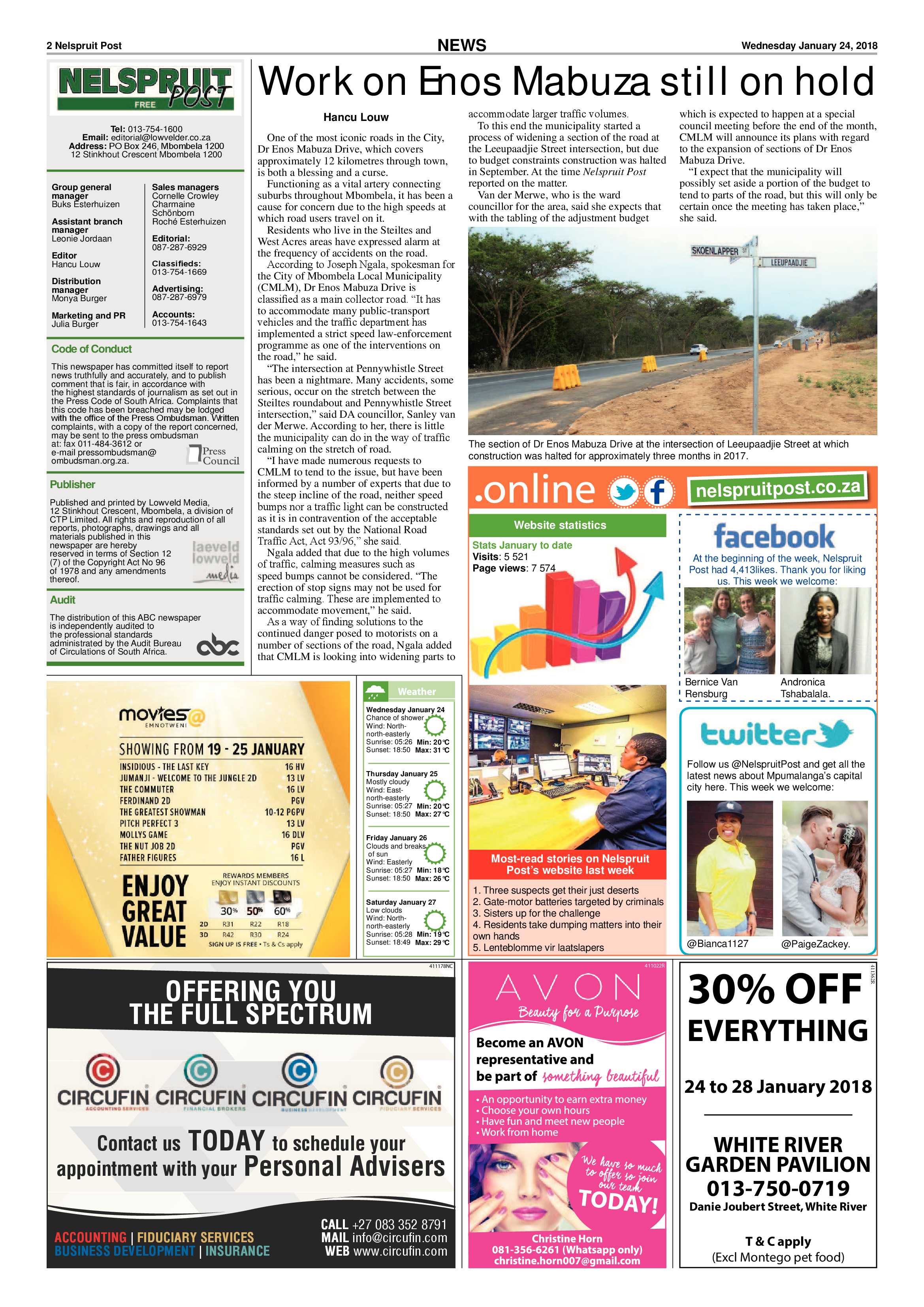 Nelspruit Post 24 January 2018 page 2