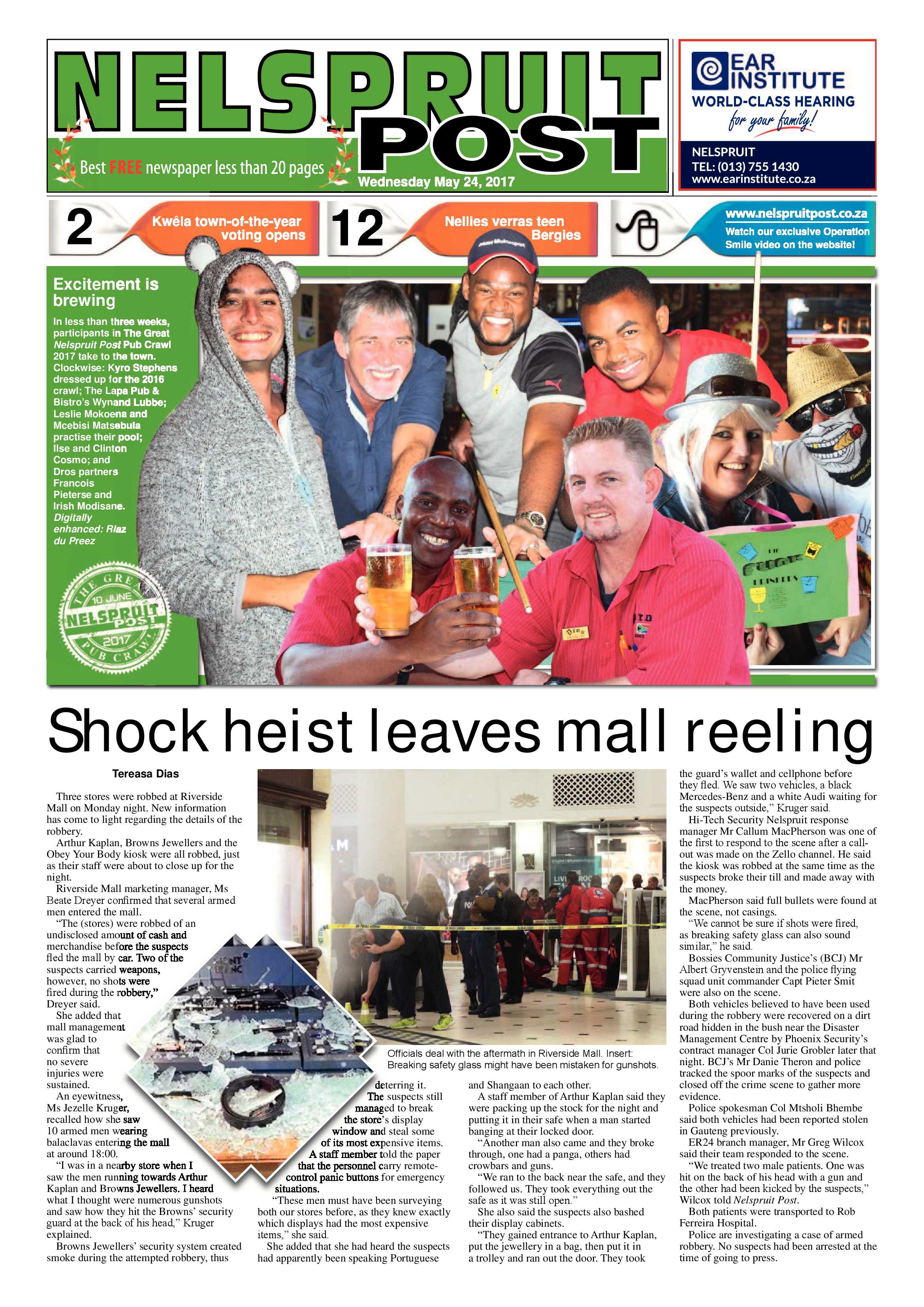 Nelspruit Post 24 May 2017 page 1